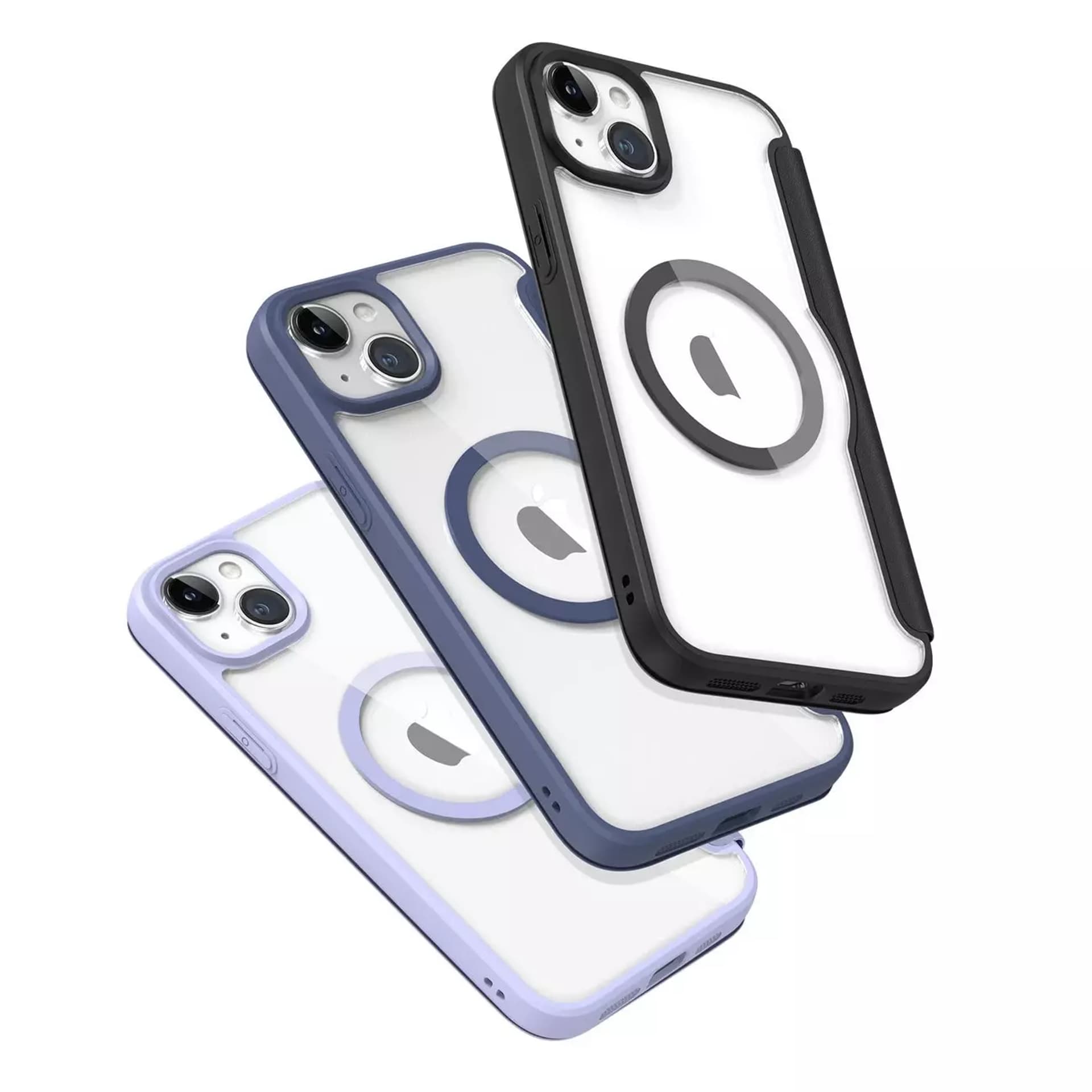 

Etui Dux Ducis Skin X Pro do Apple iPhone 15 Plus magnetyczny pokrowiec MagSafe z klapką - niebieski