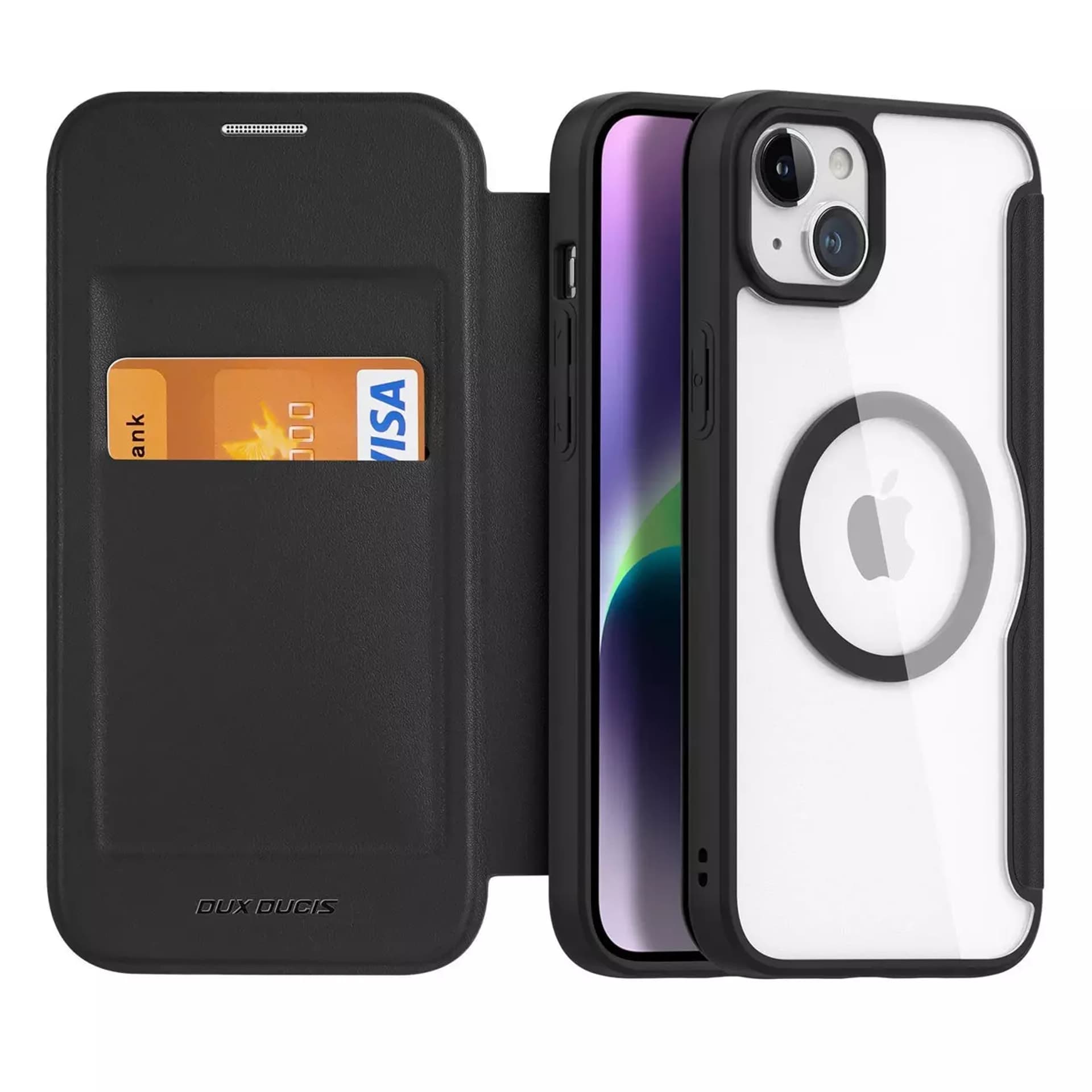 

Etui Dux Ducis Skin X Pro do Apple iPhone 15 Plus magnetyczny pokrowiec MagSafe z klapką - czarny