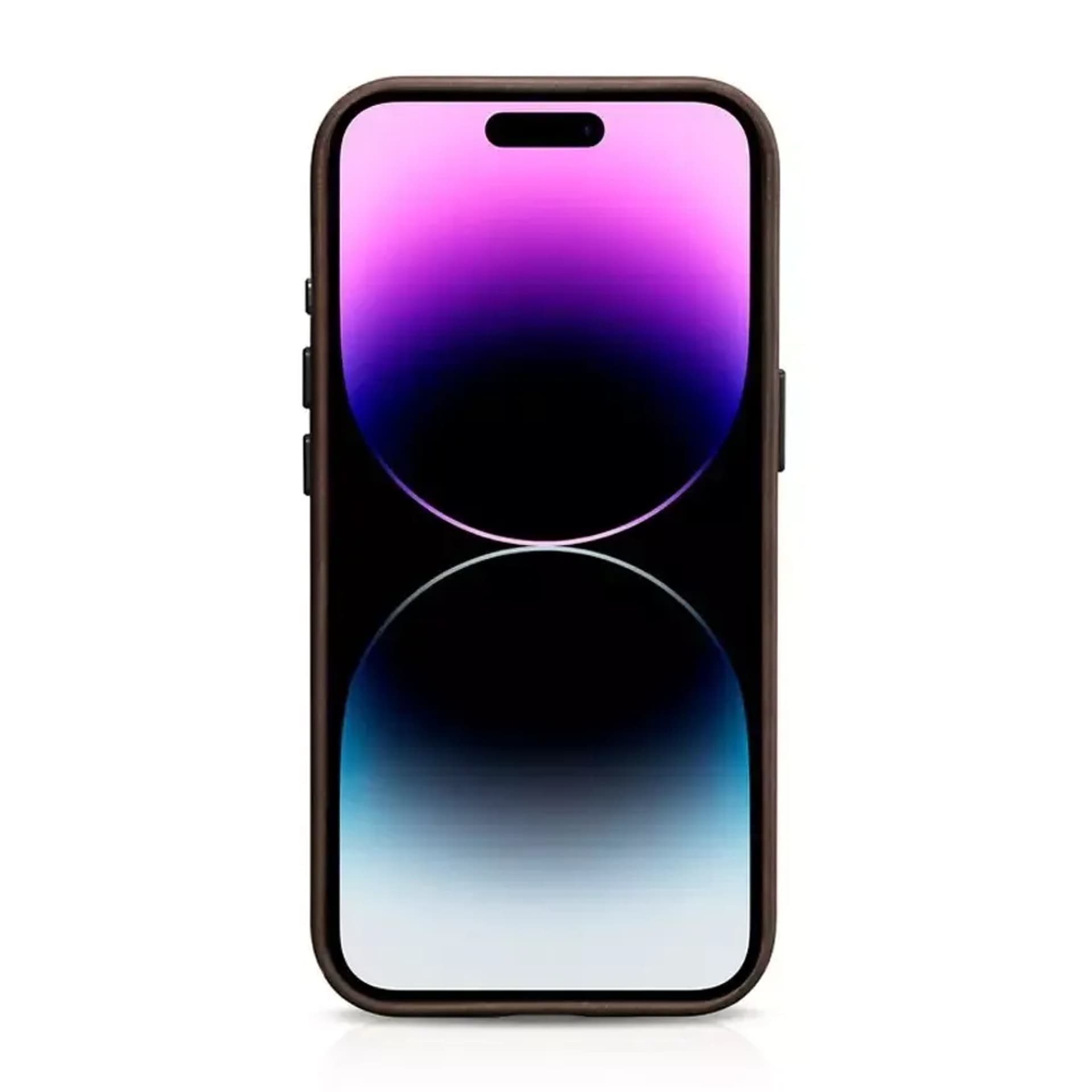 

Skórzane etui kompatybilne z MagSafe do iPhone 15 Pro iCarer Oil Wax Premium Leather - brązowy