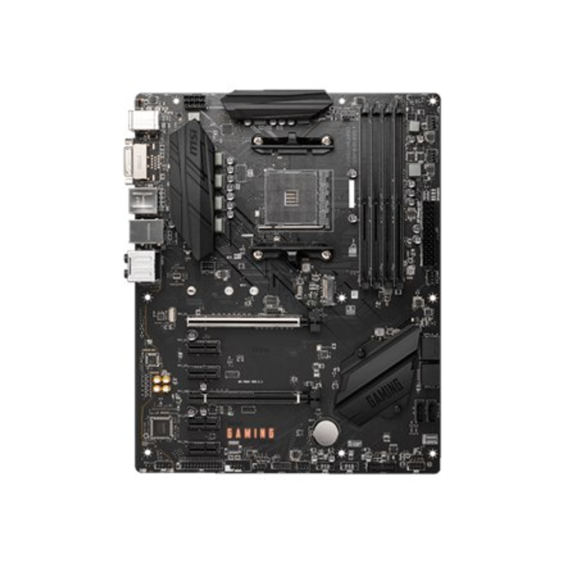 

MSI B550 GAMING GEN3 Rodzina procesorów AMD, Gniazdo procesora AM4, DDR4 DIMM, Gniazda pamięci 4, Obsługiwane interfejsy dysków