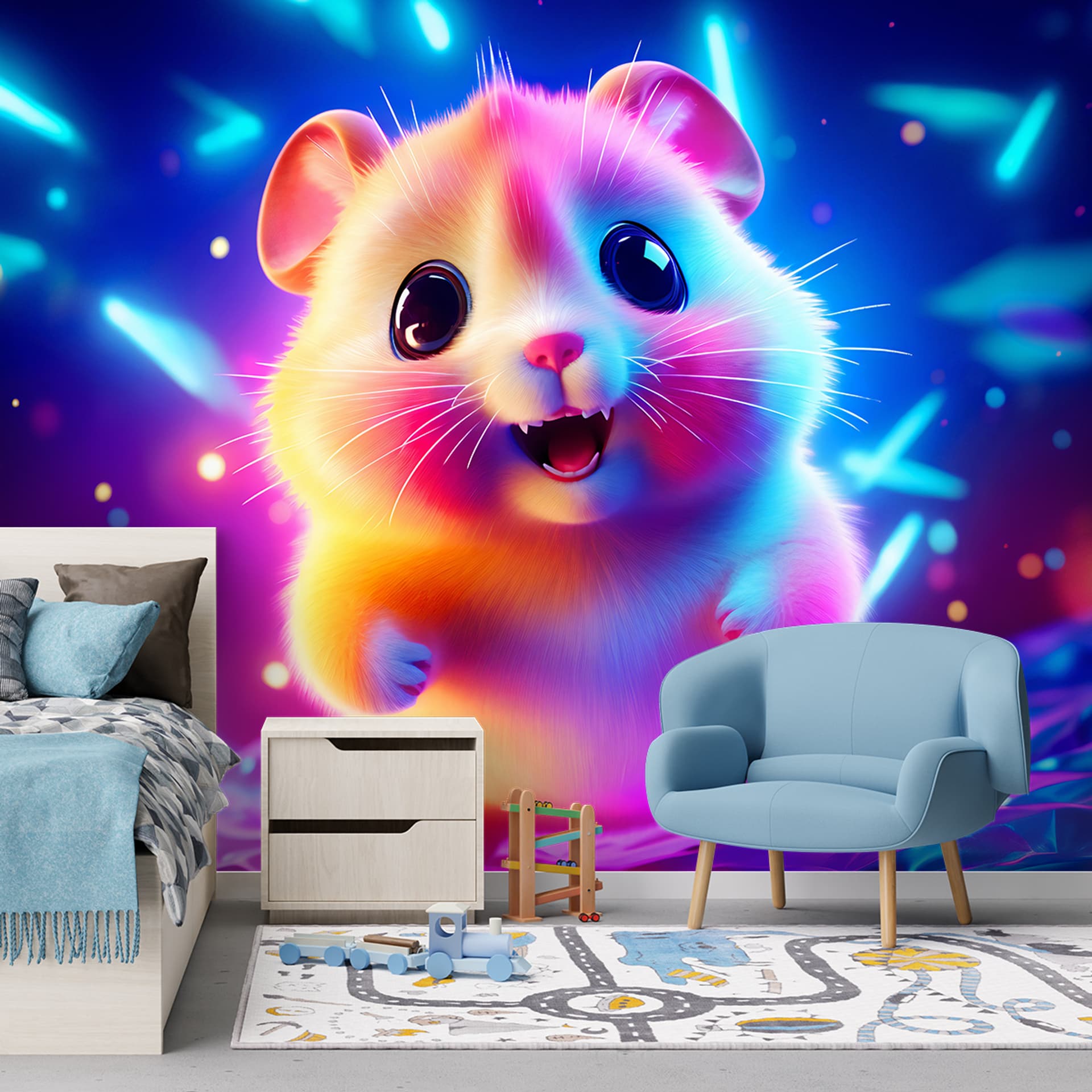 

Fototapeta, Uroczy chomik neon (Rozmiar 400x280)