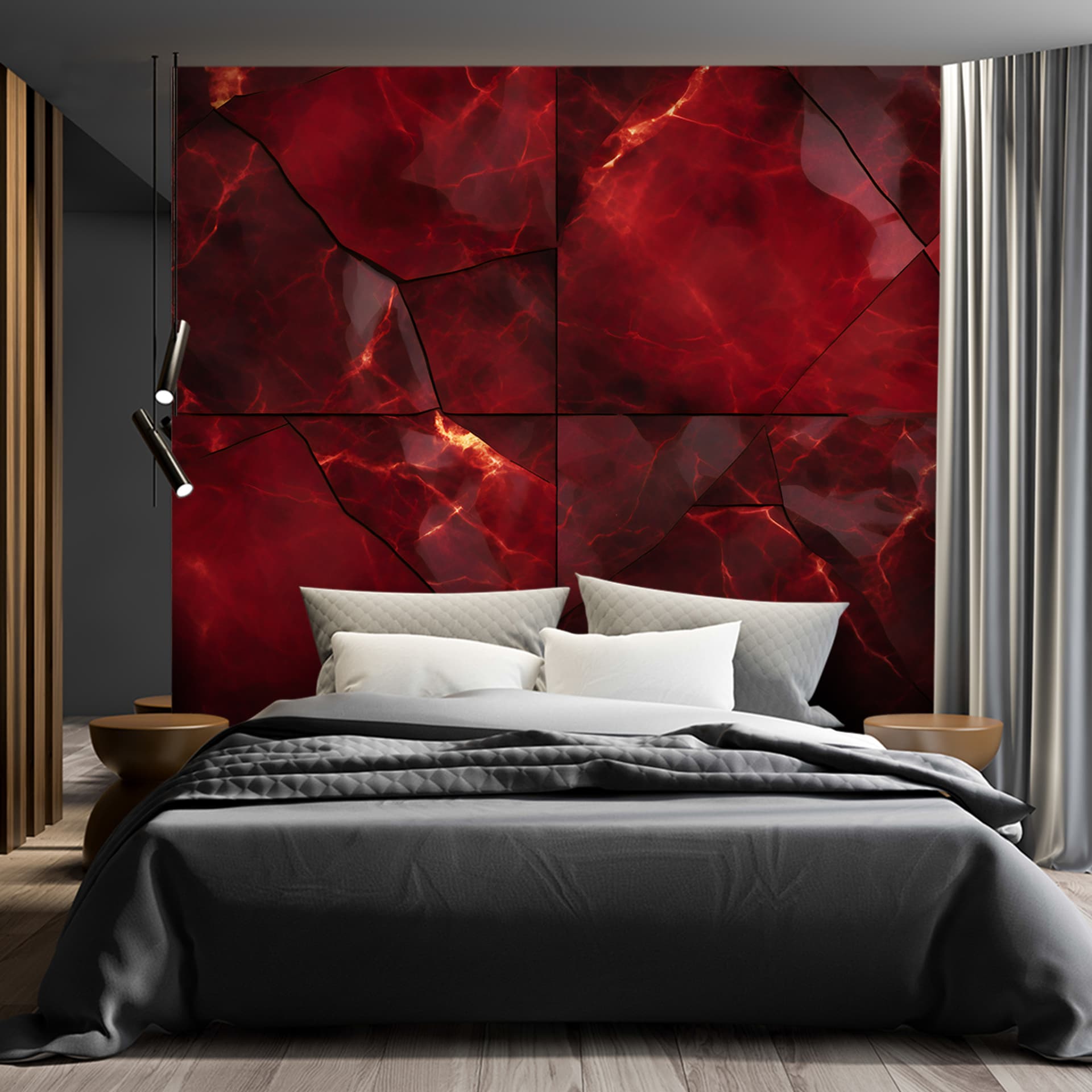 

Fototapeta, Czerwony marmur 3D (Rozmiar 450x315)