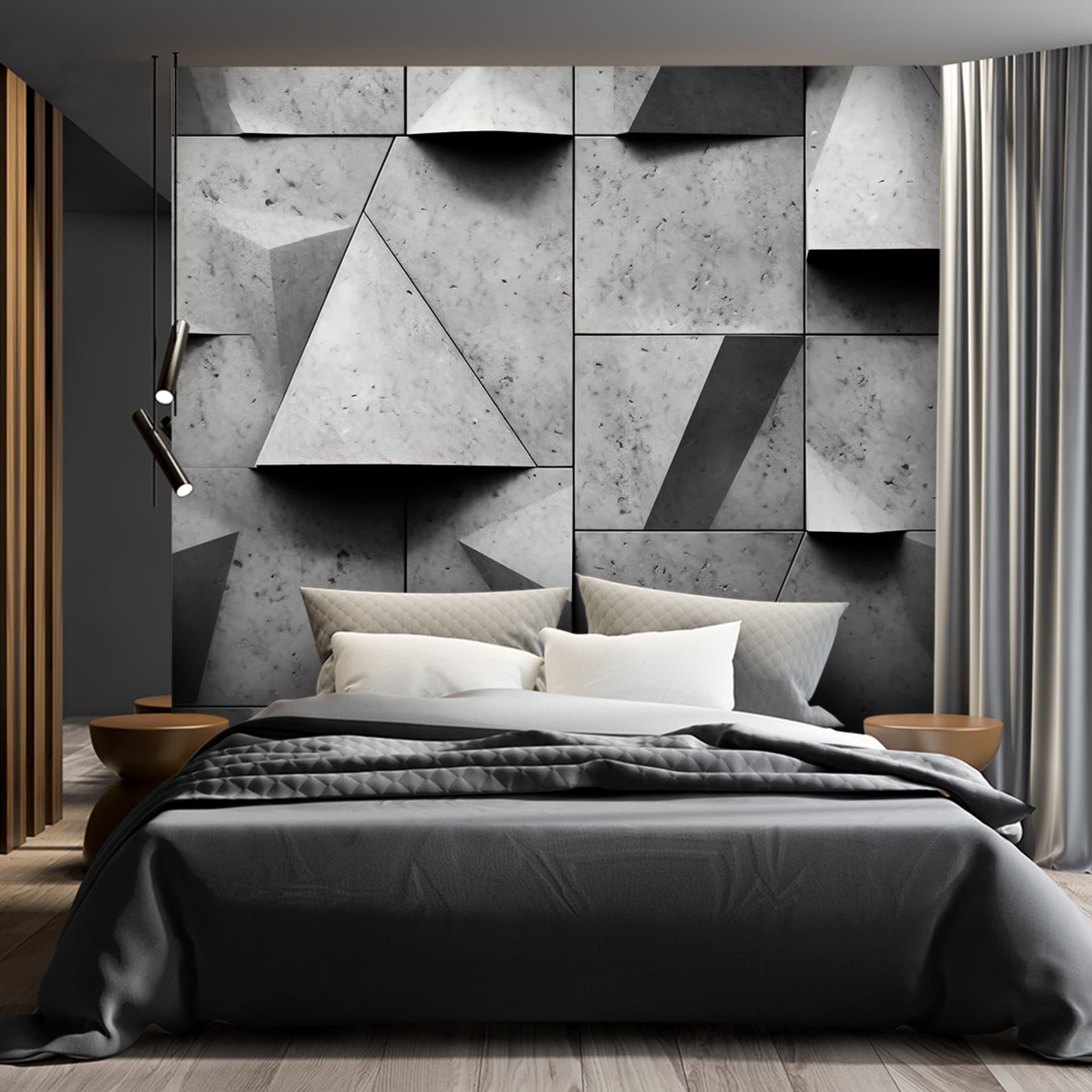 

Fototapeta, Geometryczne kształty beton 3D (Rozmiar 150x105)
