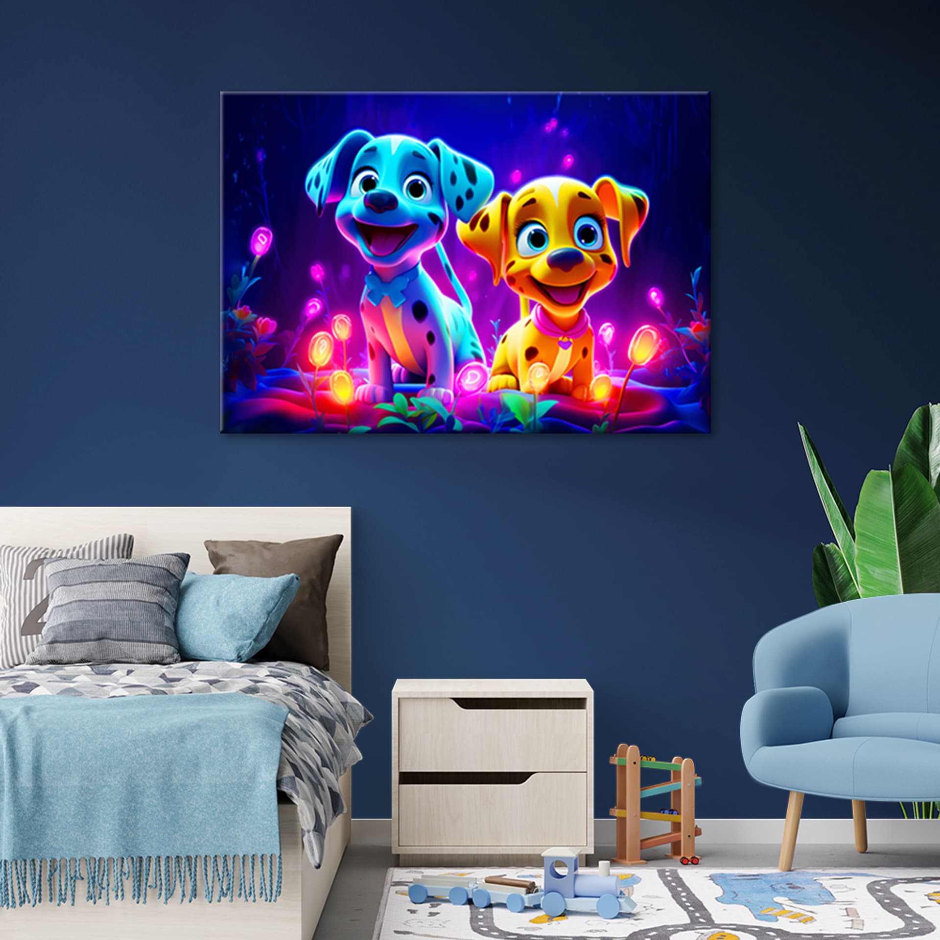 

Obraz Deco Panel, Urocze psy kreskówka (Rozmiar 100x70)