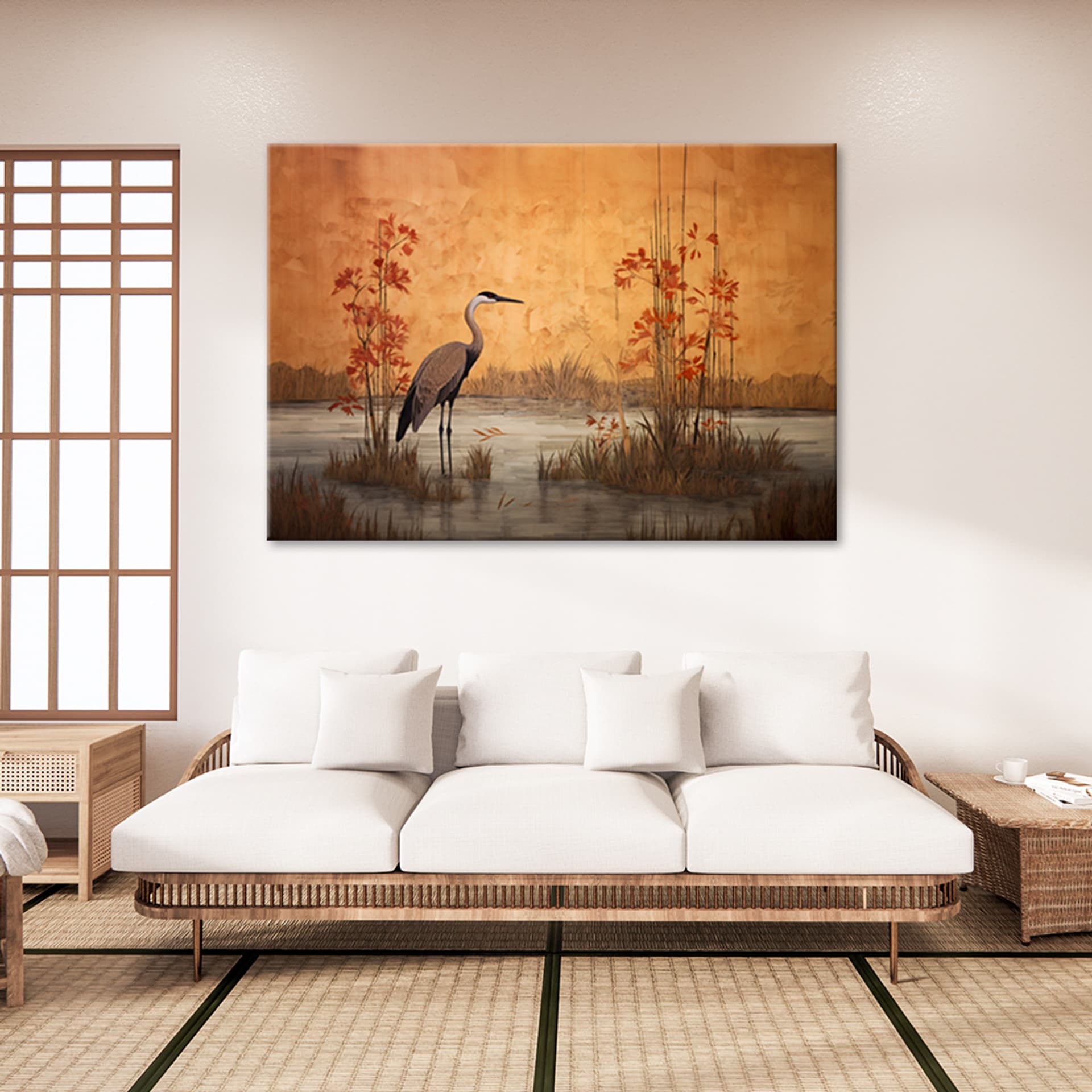 

Obraz na płótnie, Orientalny żuraw (Rozmiar 90x60)