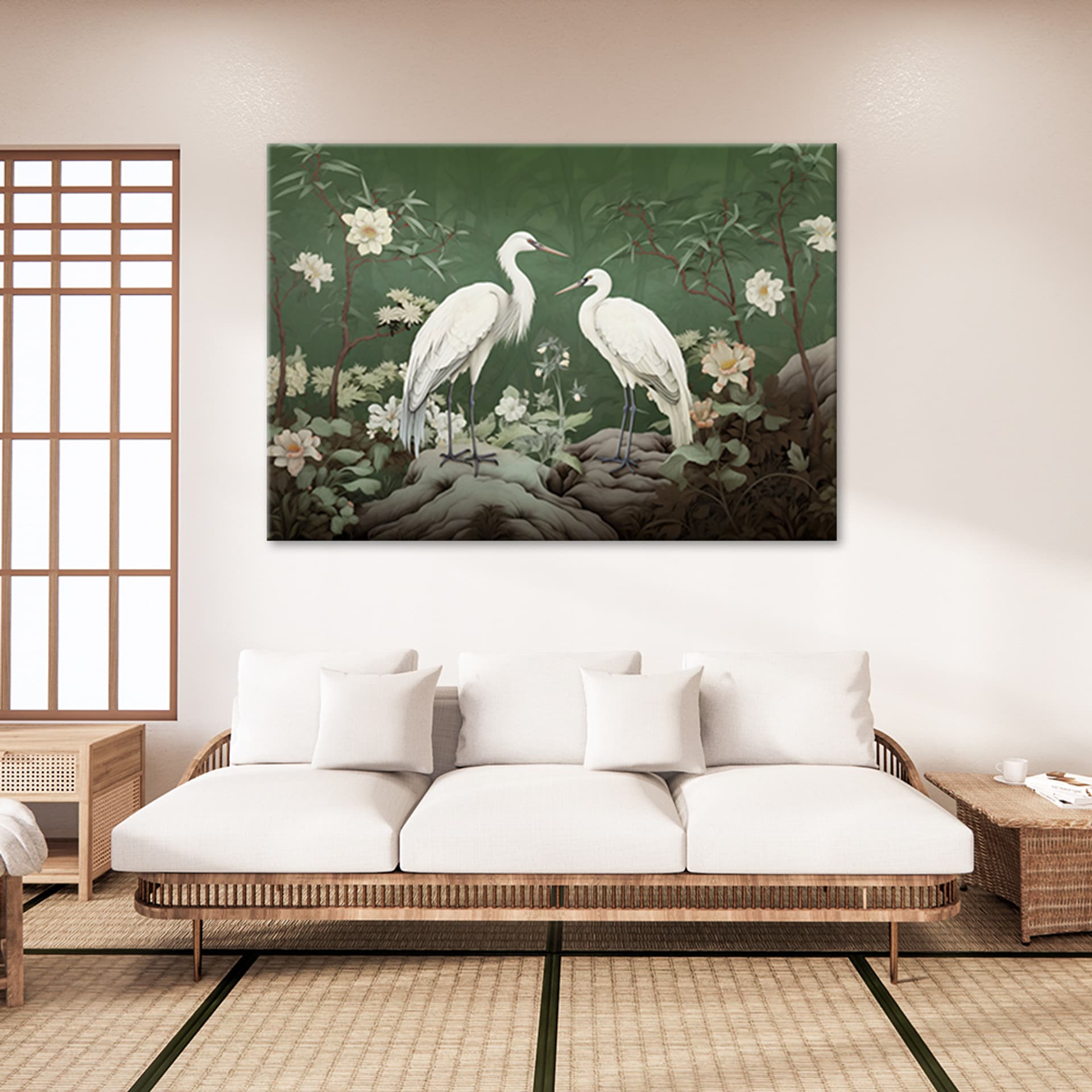 

Obraz Deco Panel, Białe Żurawie Abstrakcja (Rozmiar 90x60)