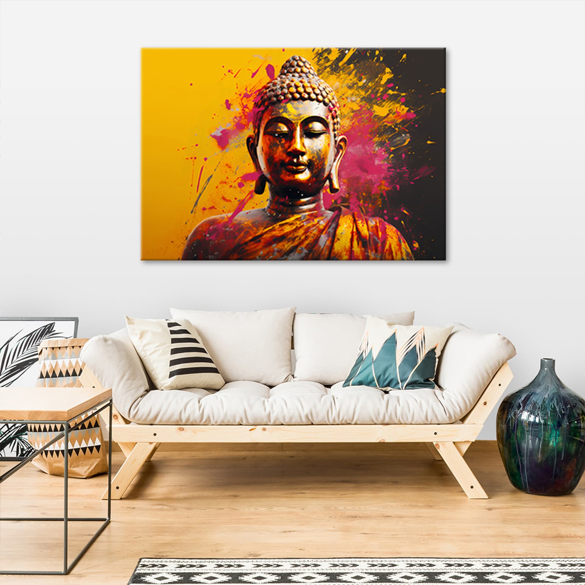 

Obraz Deco Panel, Budda na abstrakcyjnym tle (Rozmiar 120x80)