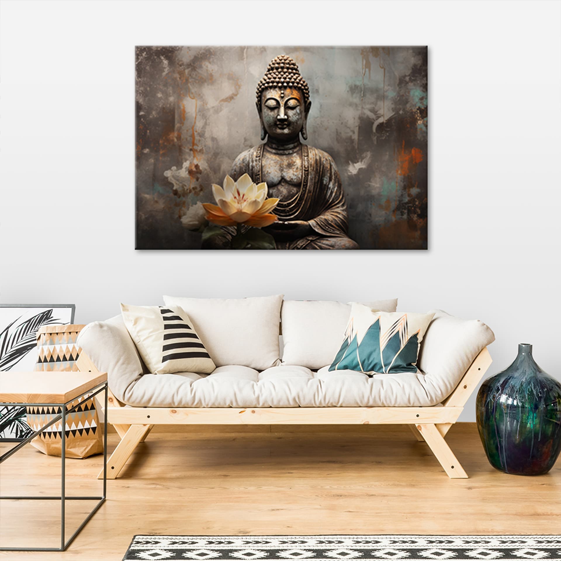 

Obraz na płótnie, Medytujący Budda abstrakcja (Rozmiar 100x70)
