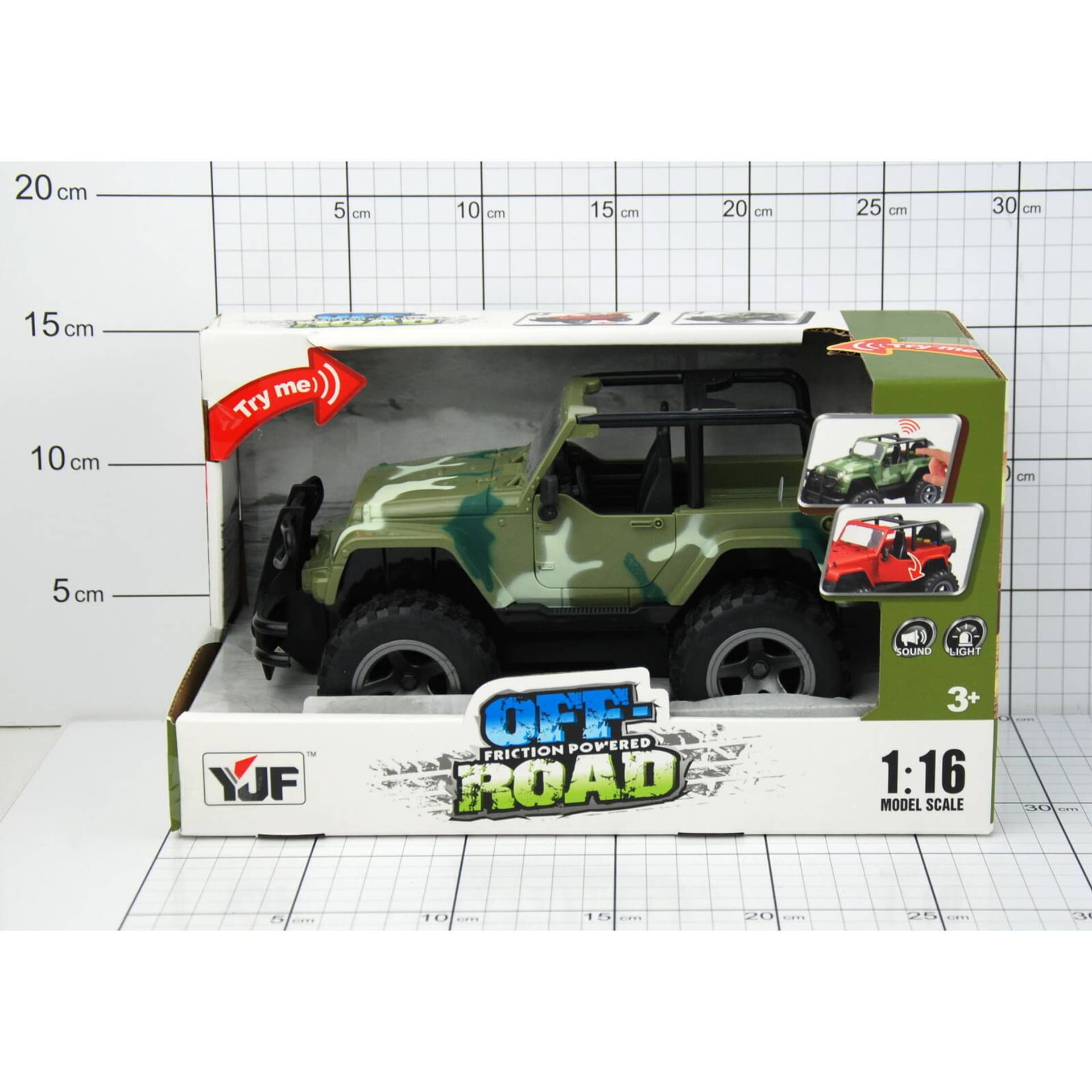 

JEEP WOJSKOWY ŚWIATŁA/DŹWIĘKI W PUDEŁKU