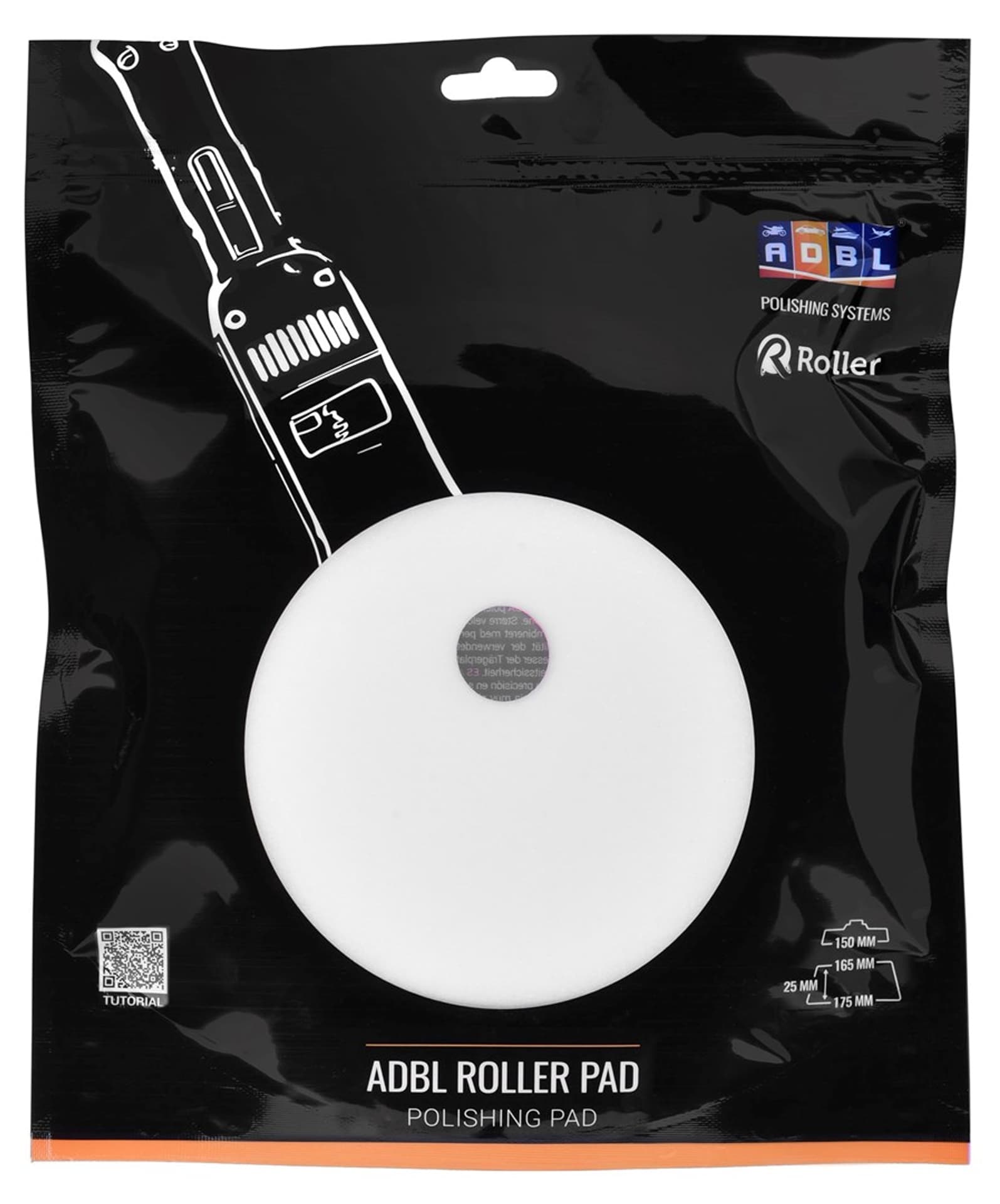 

ADBL Roller Pad-DA Cut - gąbkowy, tnący pad polerski do maszyn DA - 150 mm