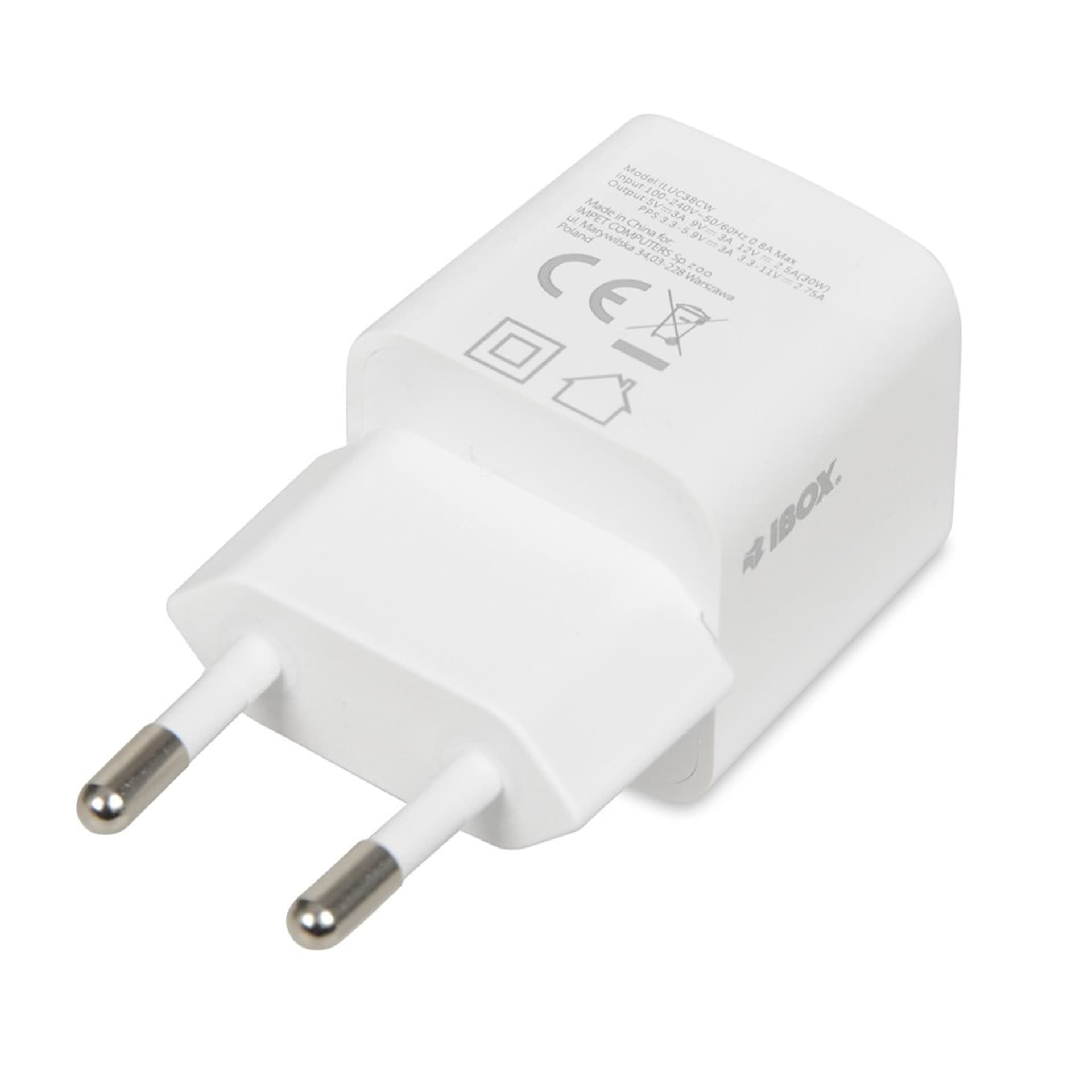 

ŁADOWARKA SIECIOWA I-BOX C-38 PD30W USB-C