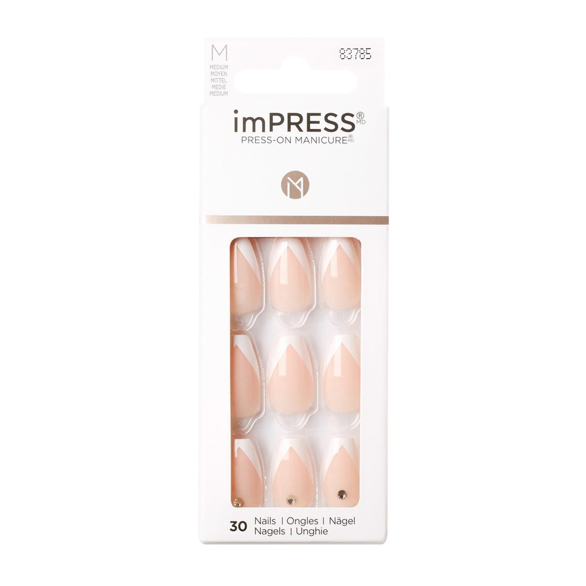 

KISS Sztuczne Paznokcie samoprzylepne imPress - So French 1op.(30szt)
