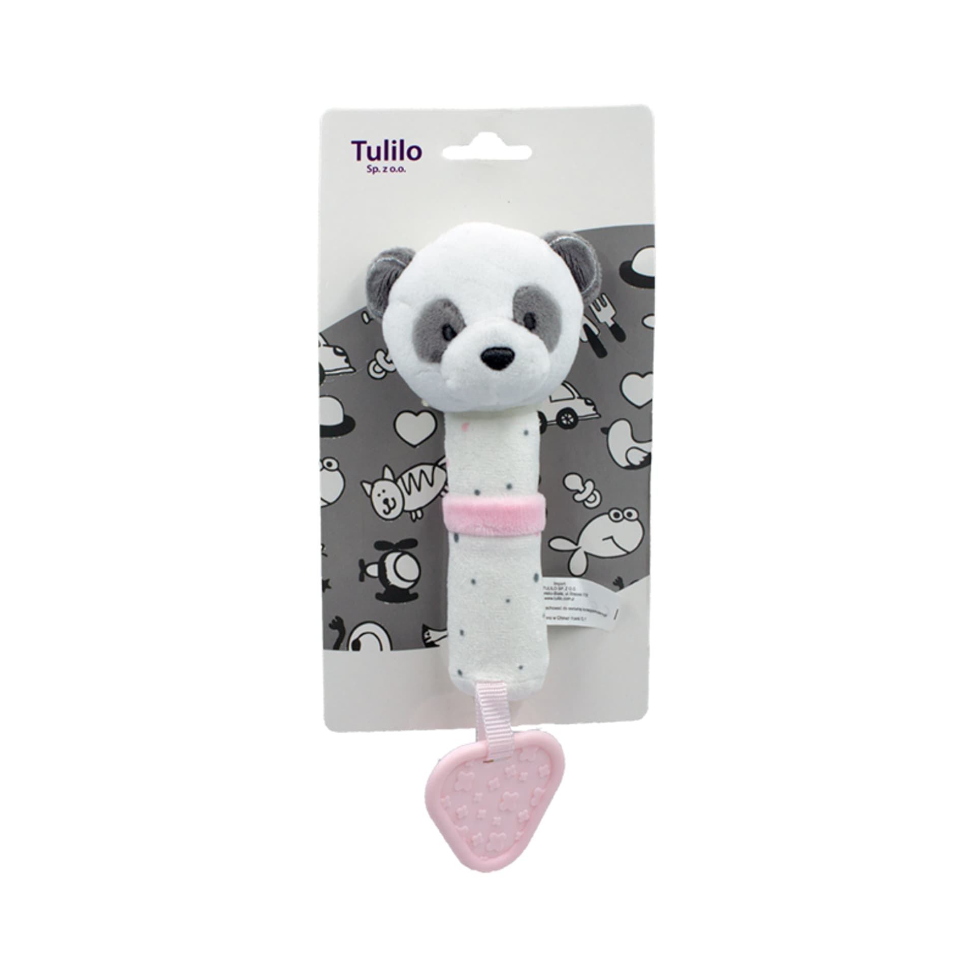 

Zab. z dźw. panda różowa 16cm