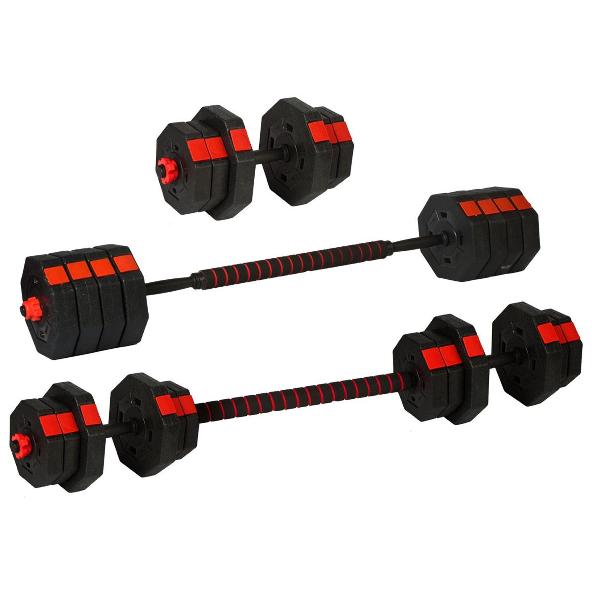 

REGULOWANE HANTLE TRENINGOWE 2x10KG Z FUNKCJĄ SZTANGI ENERO FIT