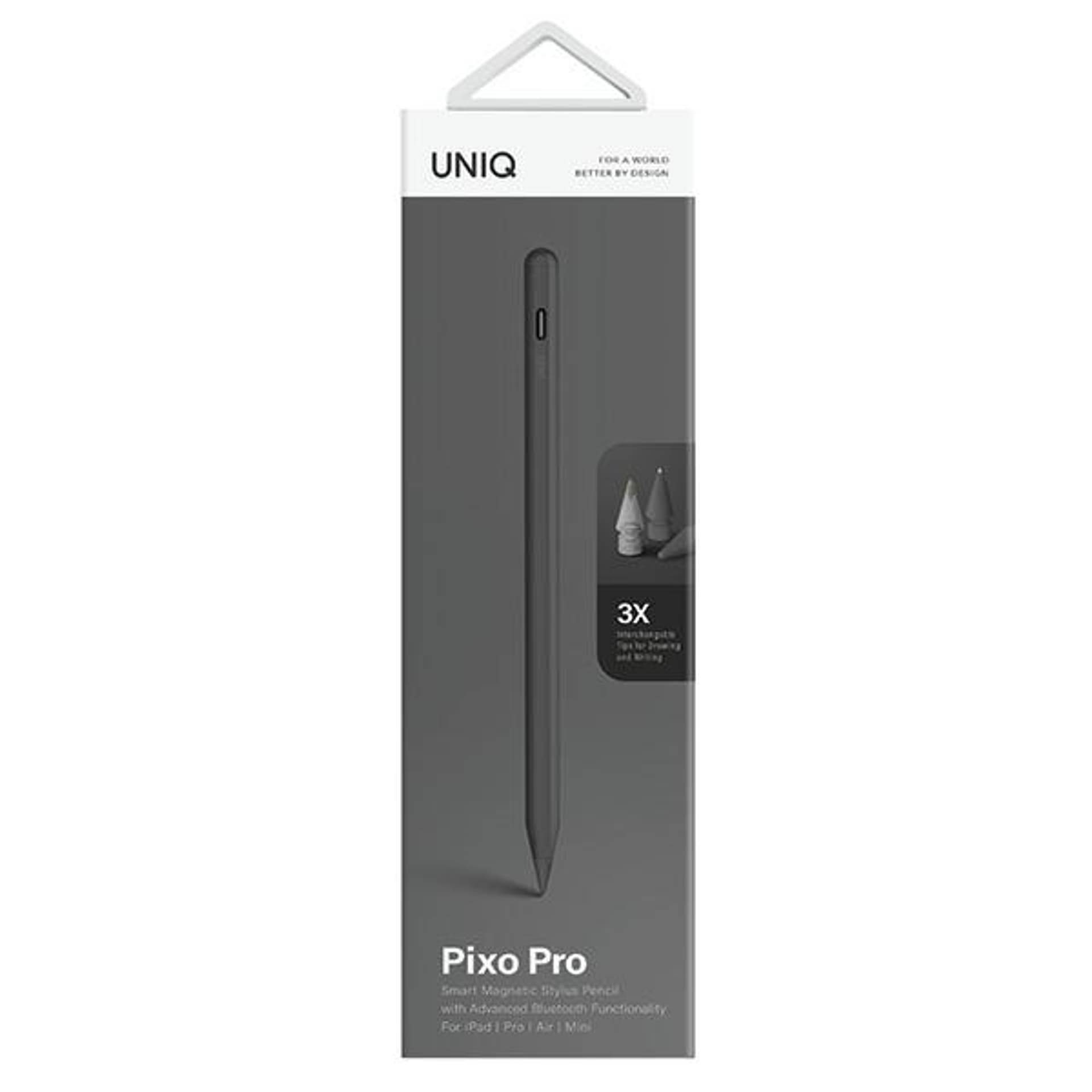 

UNIQ Pixo Pro rysik magnetyczny z bezprzewodowym ładowaniem do iPada szary/charcoal grey
