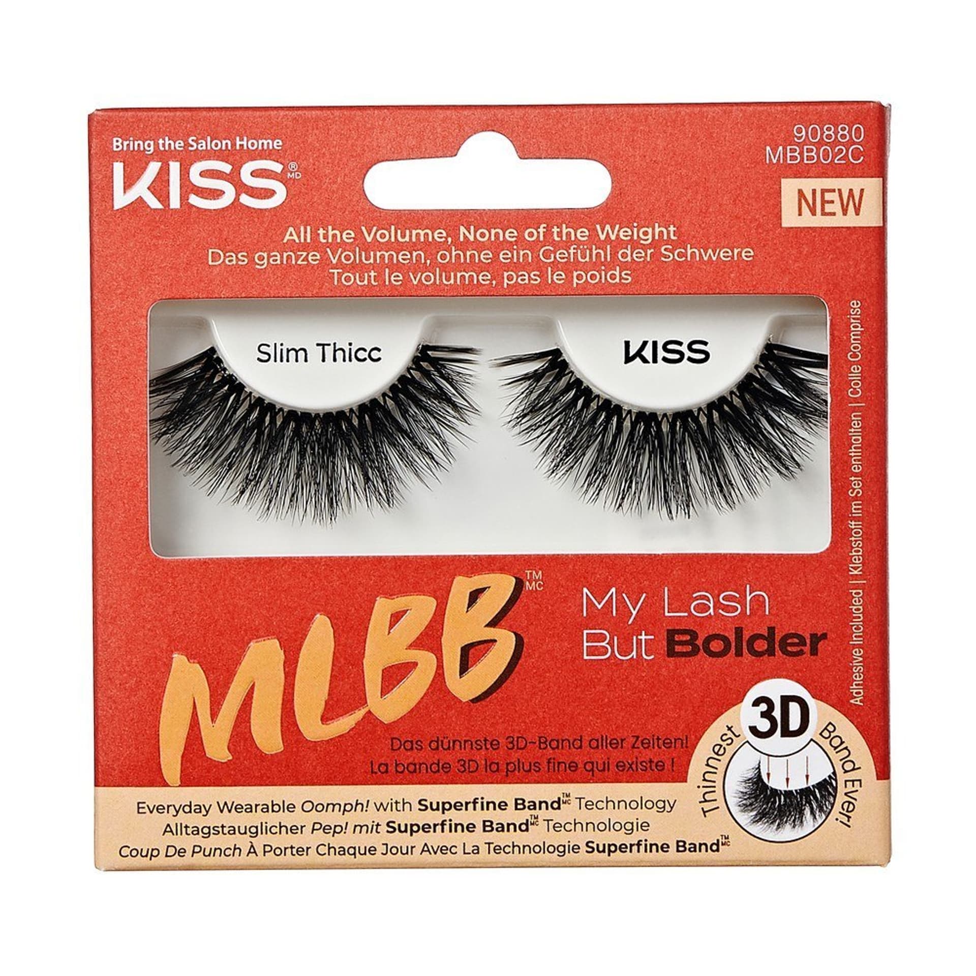 

KISS Szt. Rzęsy MBB02H1 My Lash But Bolder Slim Th