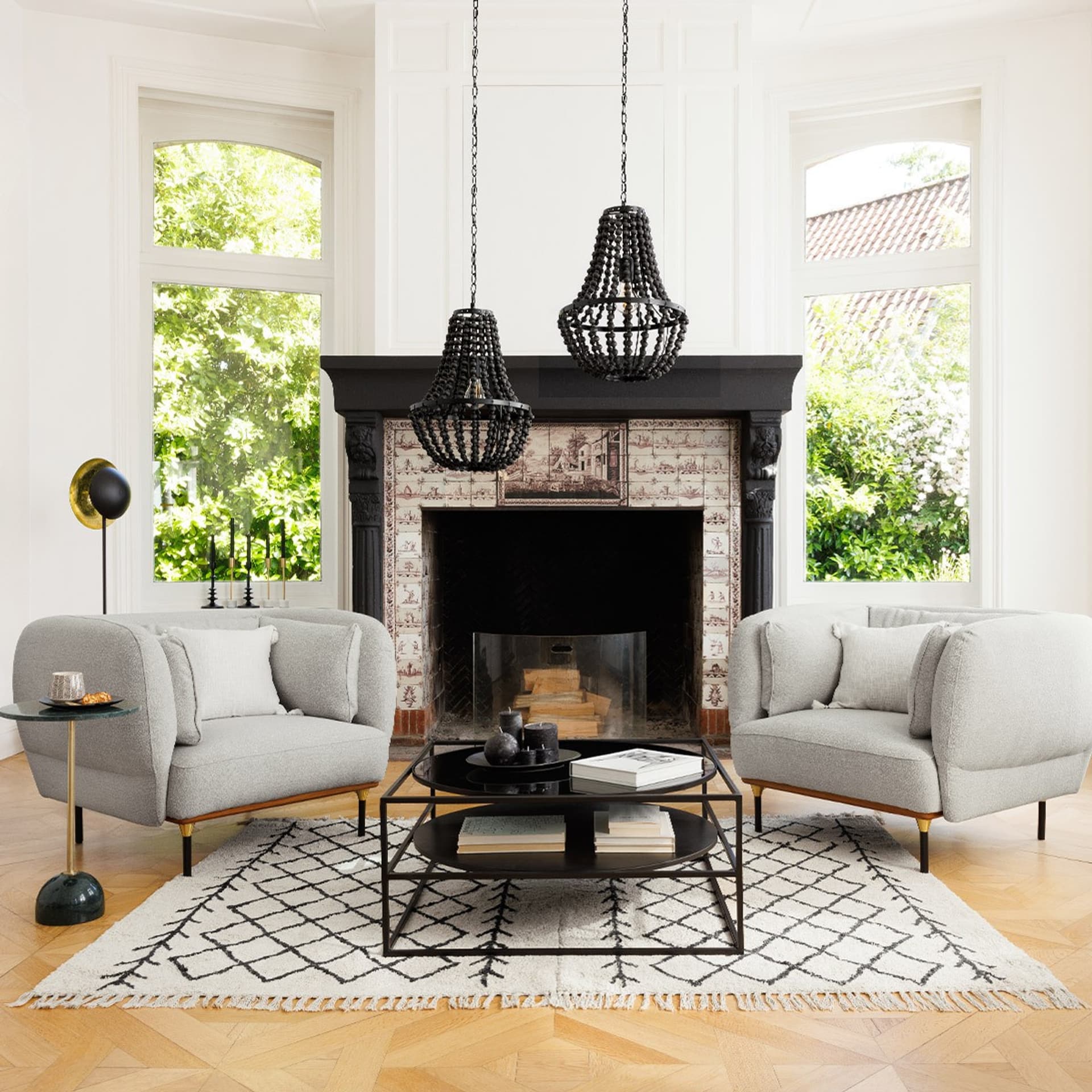 

Tkany dywan z frędzlami Delhi 120x170 cm