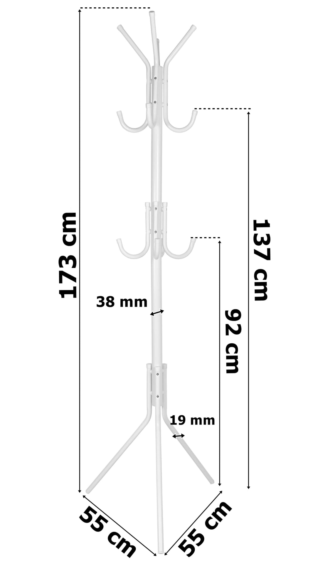 

Wieszak stojący Pablo biały