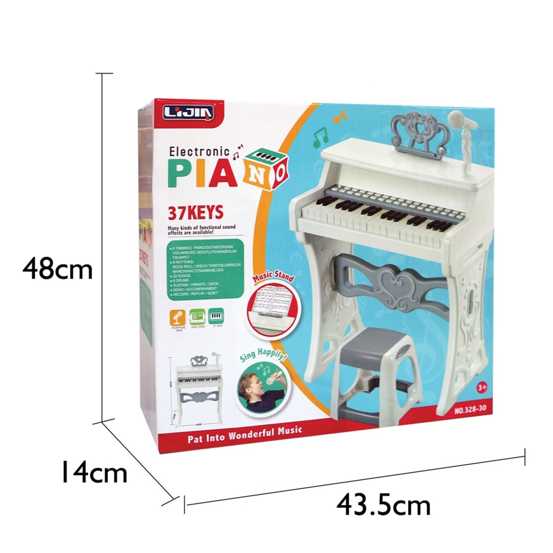 

Elektroniczne Pianinko białe z mikrofonem