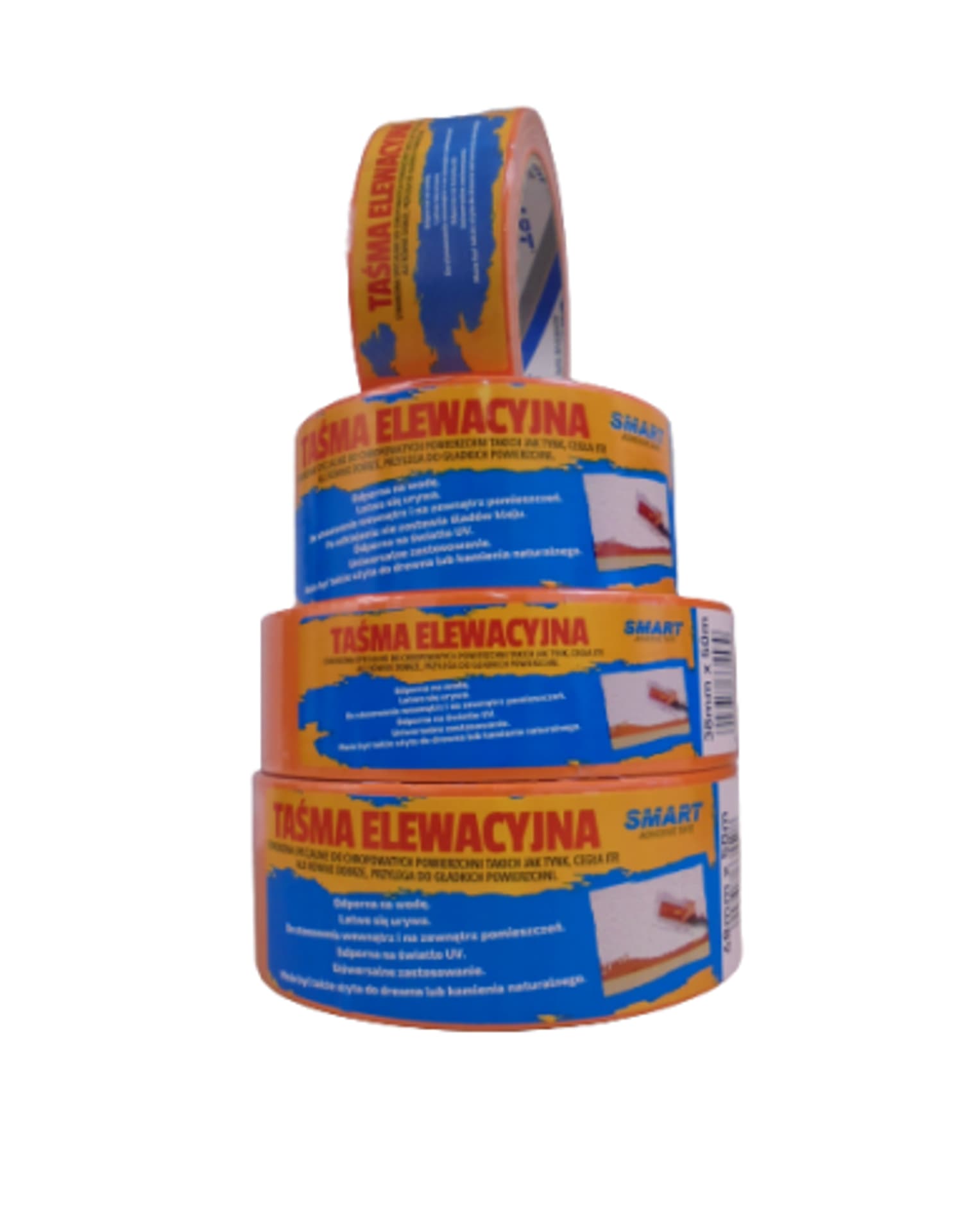 

TAŚMA ELEWACYJNA POMARAŃCZOWA 38x20M