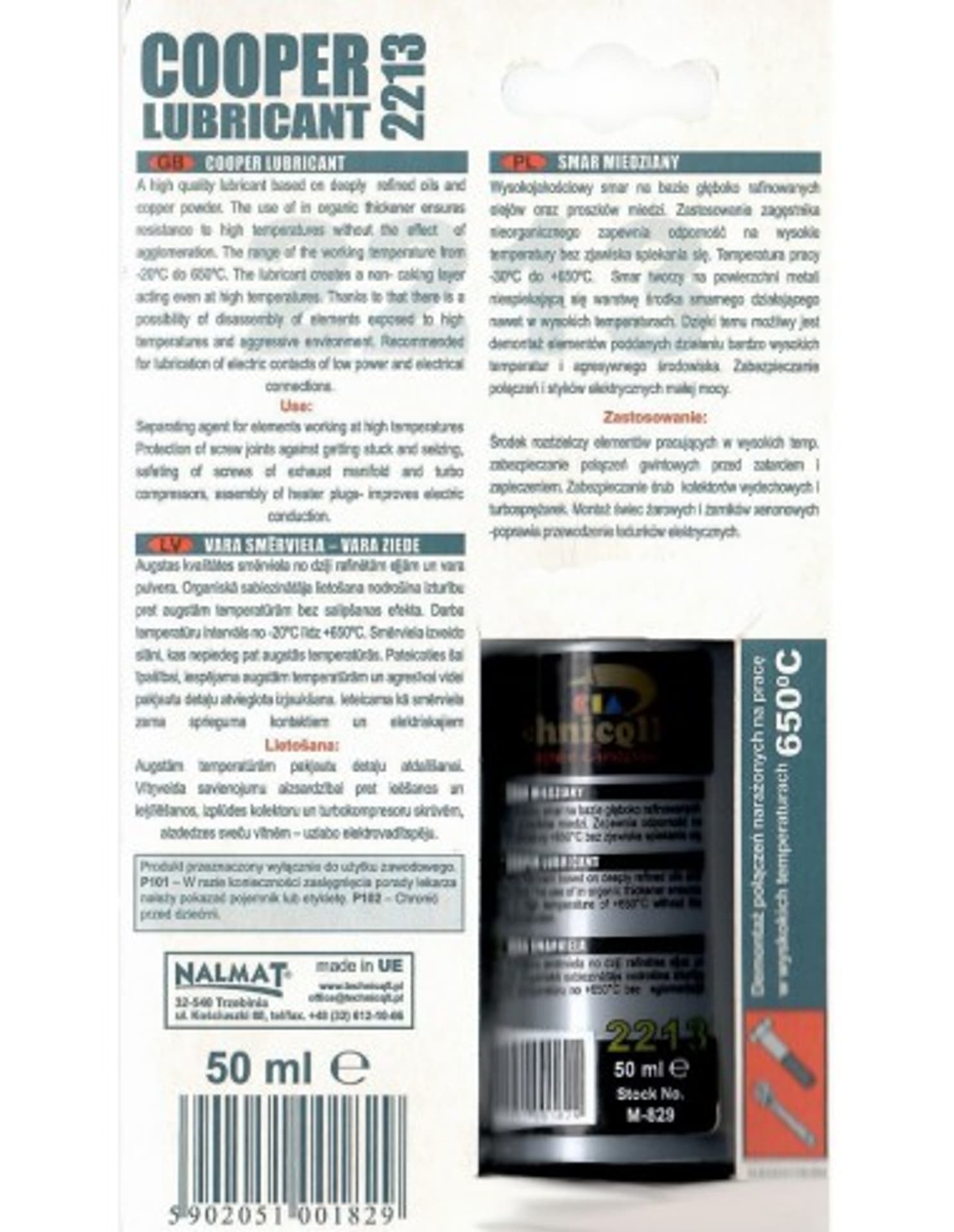 

SMAR MIEDZIANY M-829 TECHNICQLL 50ML