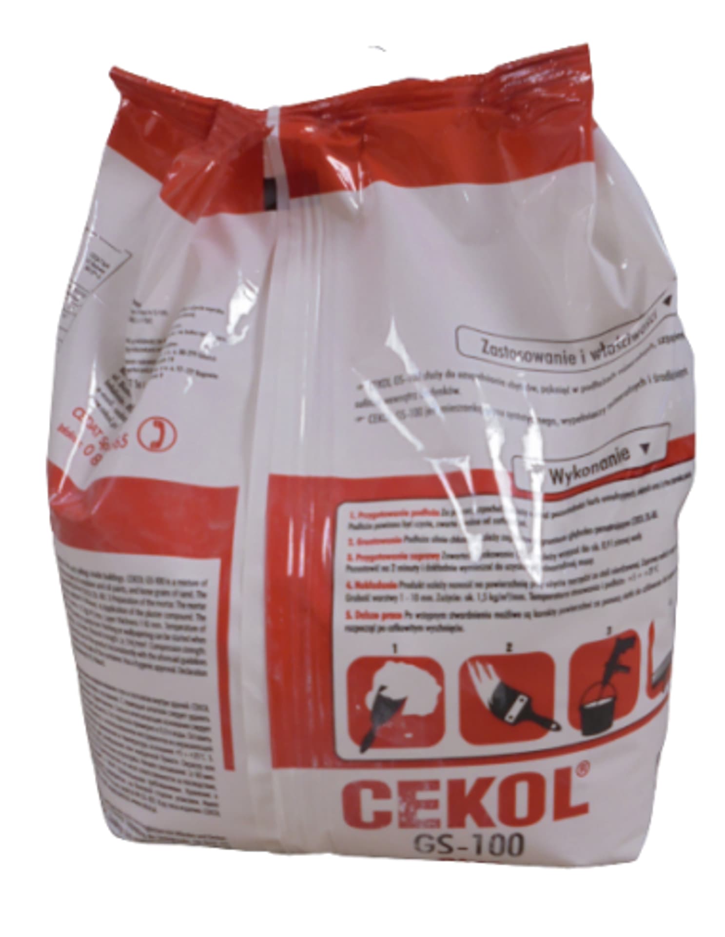 

GIPS SZPACHLOWY GS-100 2kg WOREK CEKOL