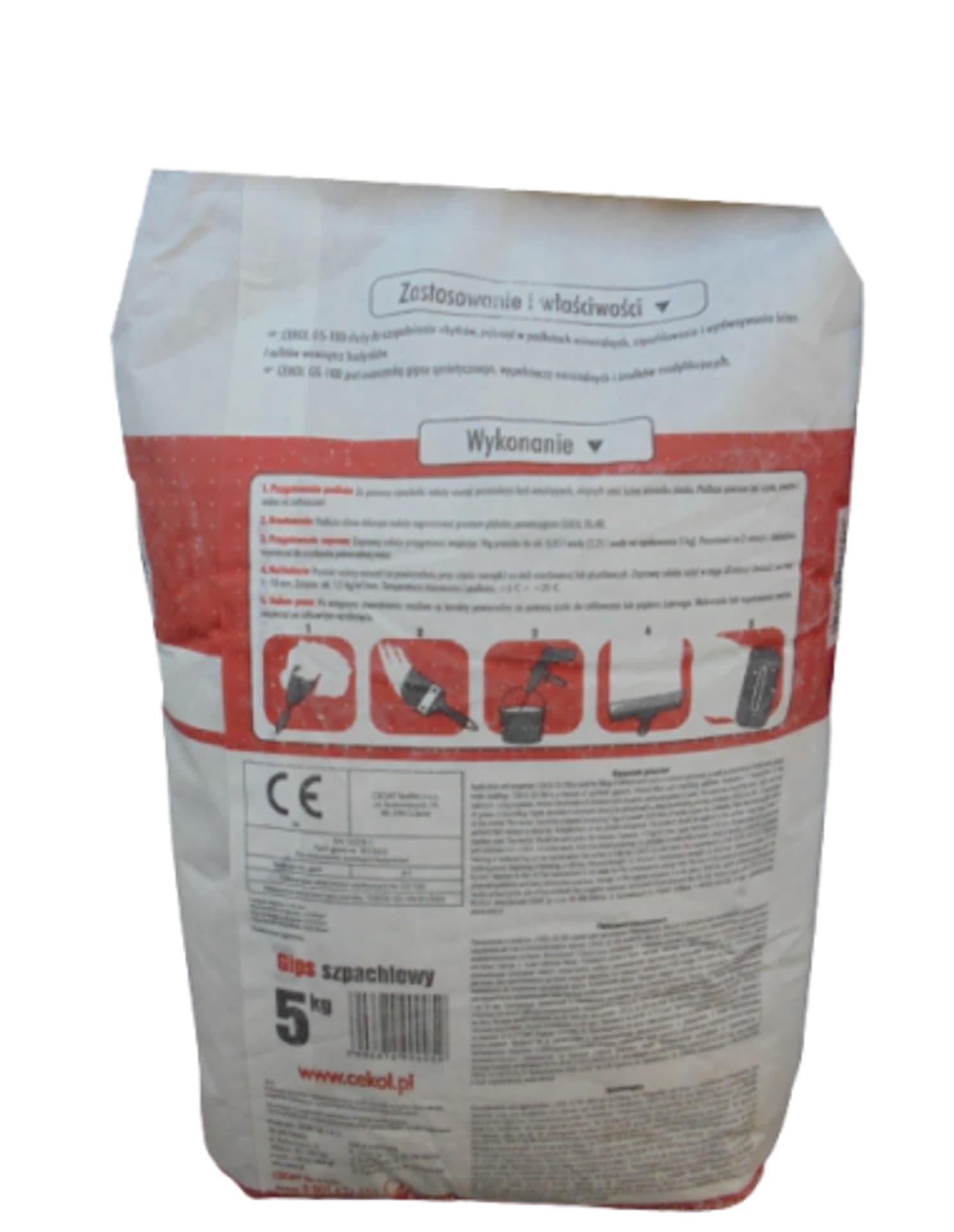 

GIPS SZPACHLOWY CEKOL GS-100 5 kg