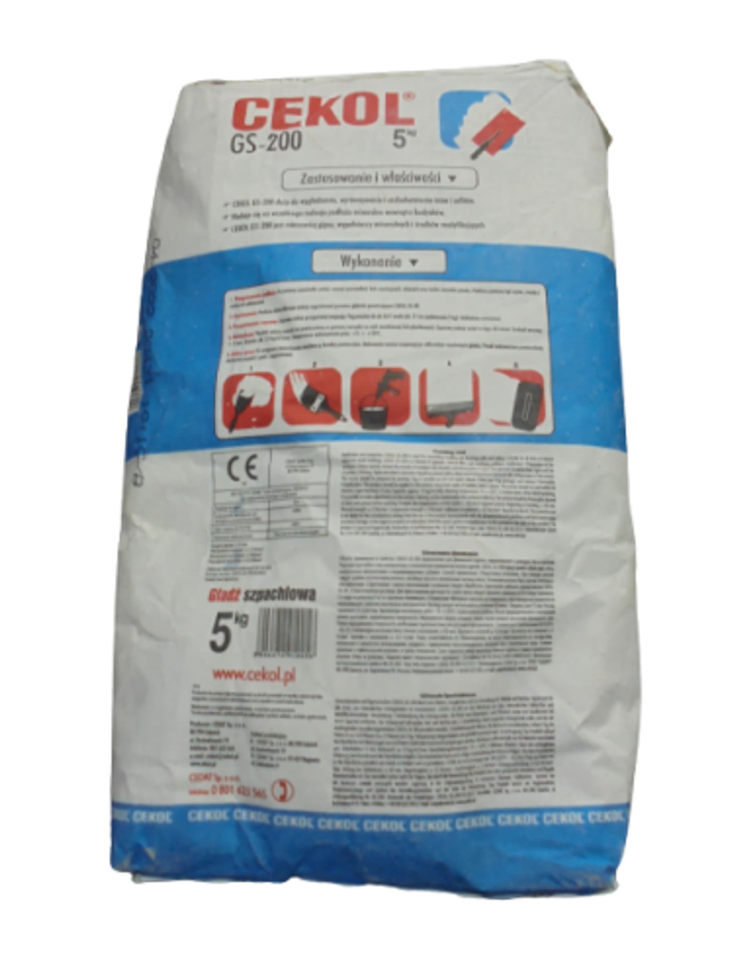 

GŁADŹ SZPACHLOWA GS-200 CEKOL 5kg