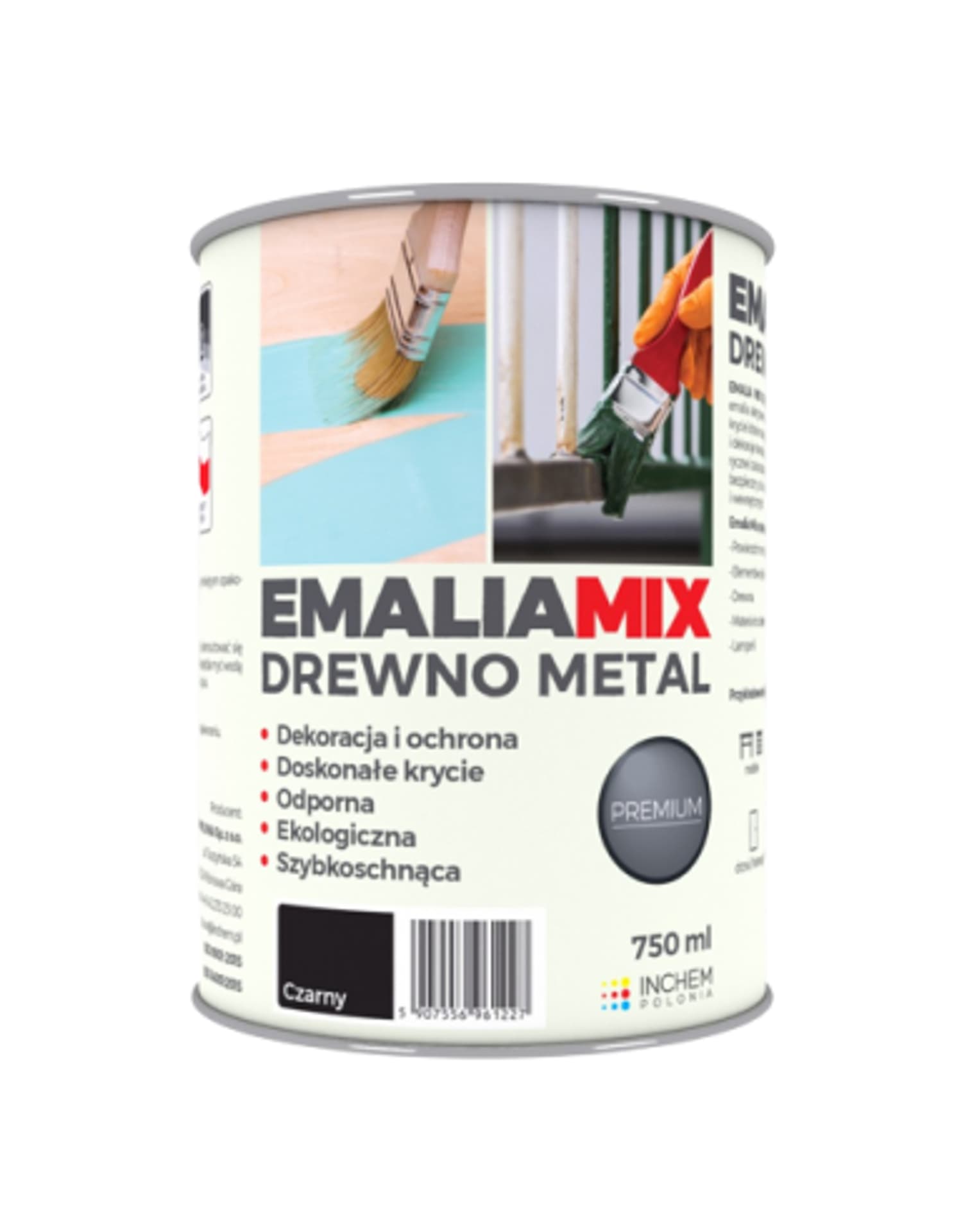 

Emalia MIX Drewno Metal 750ML CZARNY