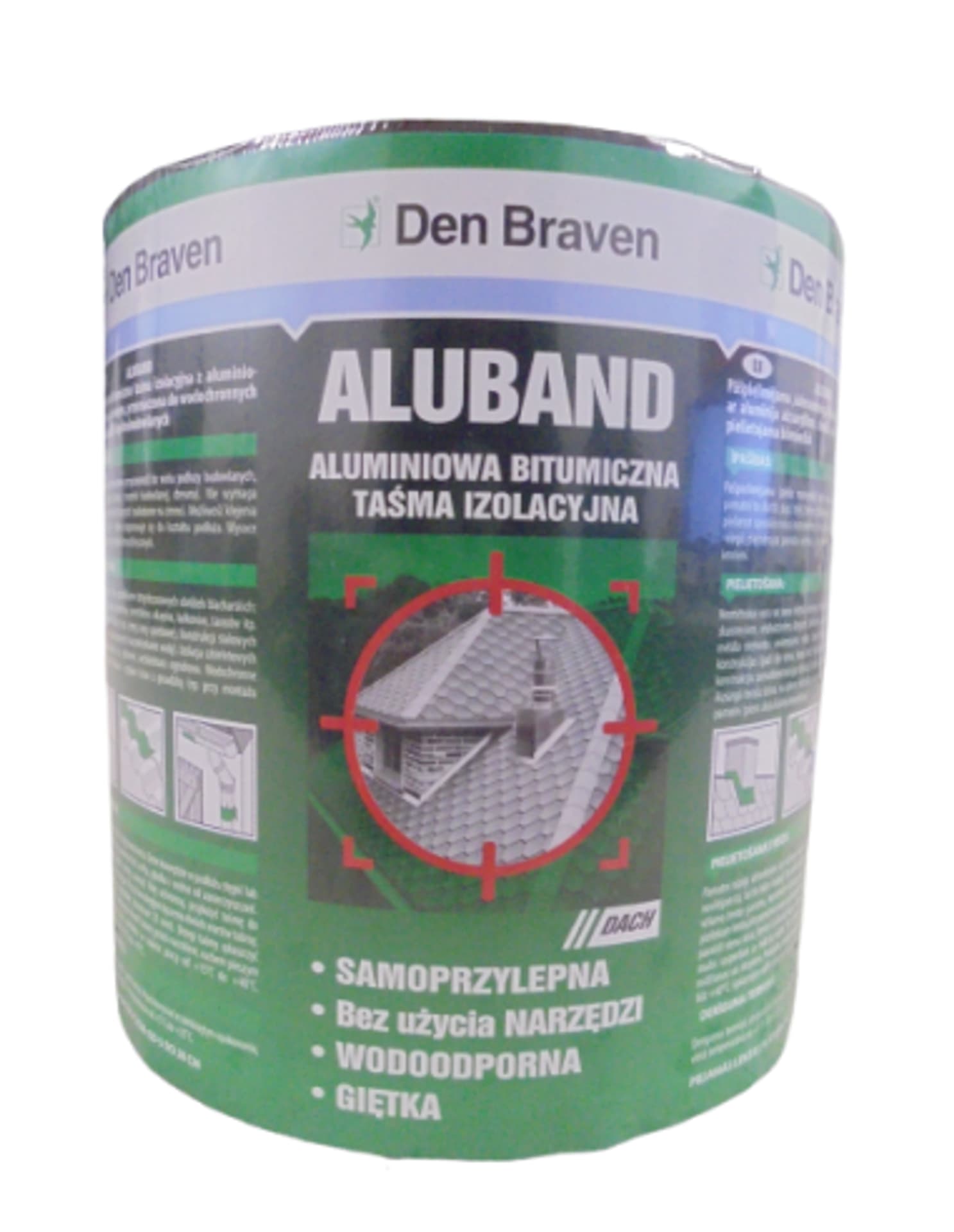 

Taśma dekarska aluminiowa ALUBAND brązowy 15cmx10m Den Braven