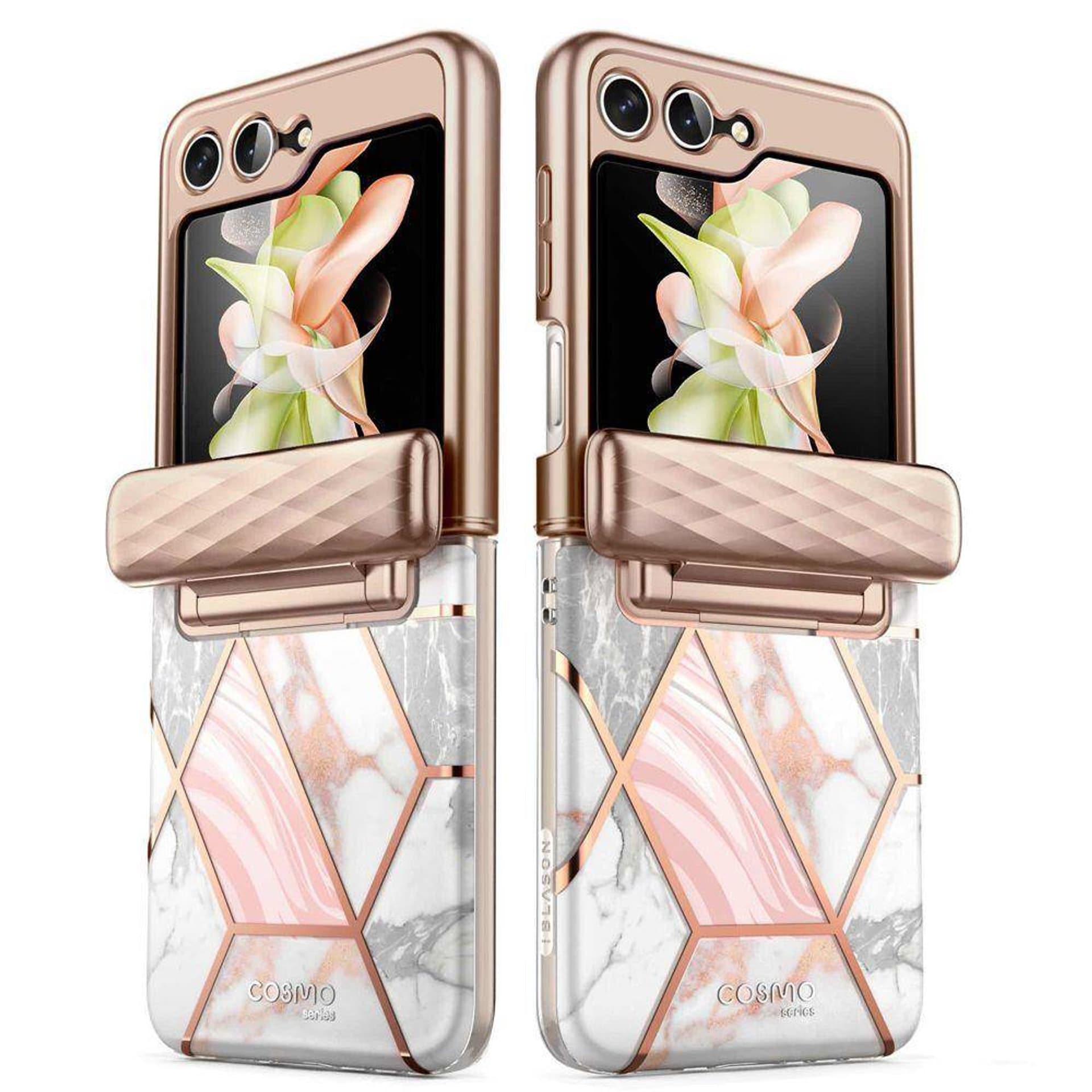 

Oryginalne Etui SAMSUNG GALAXY Z FLIP 5 Supcase Cosmo Marble różowe