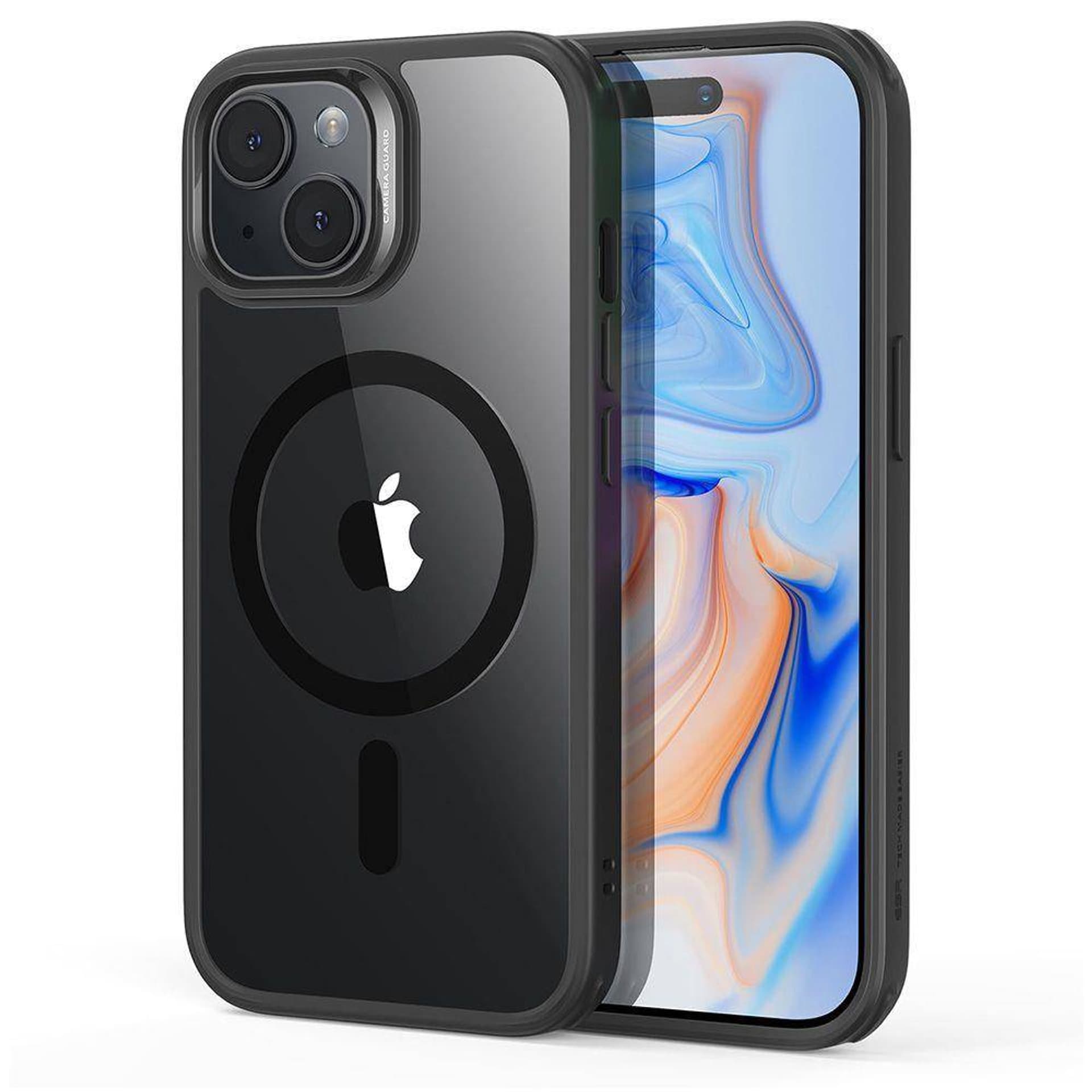 

Etui APPLE IPHONE 15 ESR CH Halolock MagSafe transparentne czarne