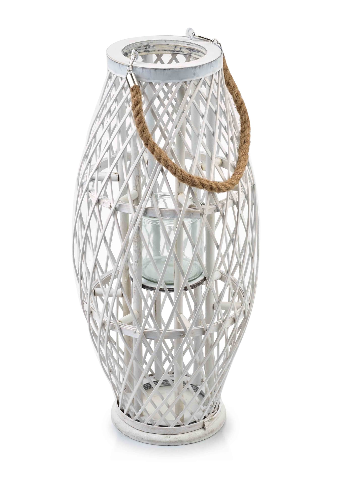 

LUCIE WHITE Lampion 15x17xh55cm
