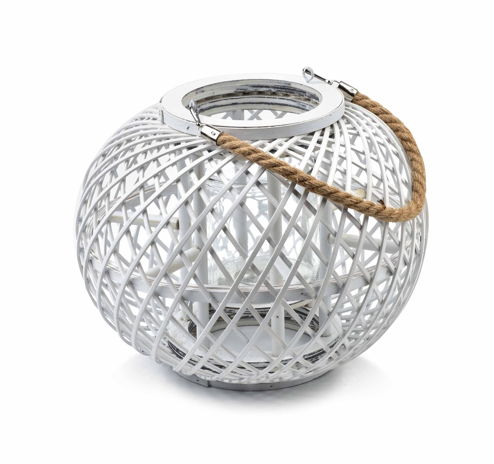 

LUCIE WHITE Lampion 17x33xh26cm