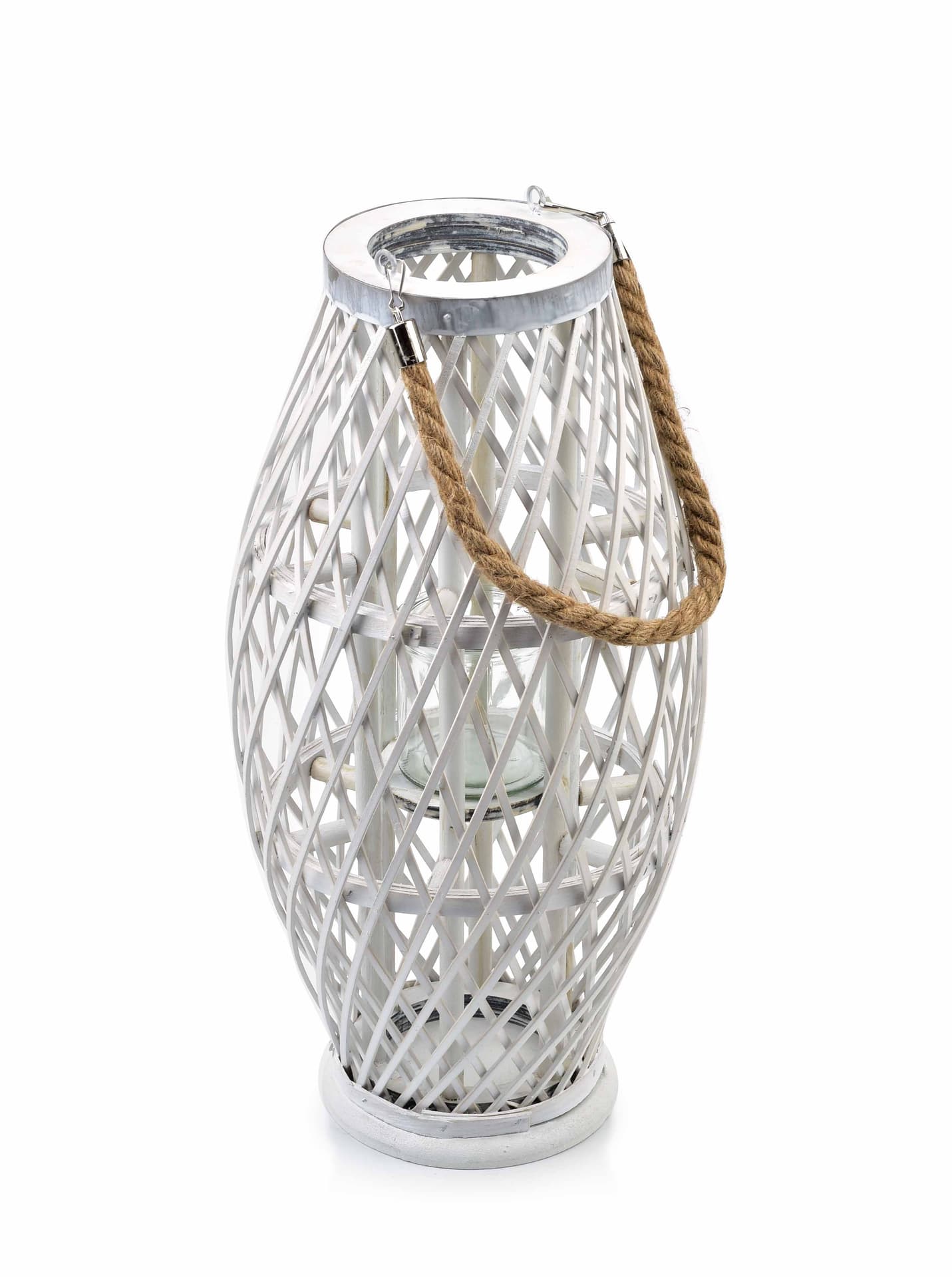 

LUCIE WHITE Lampion 13x17xh45cm
