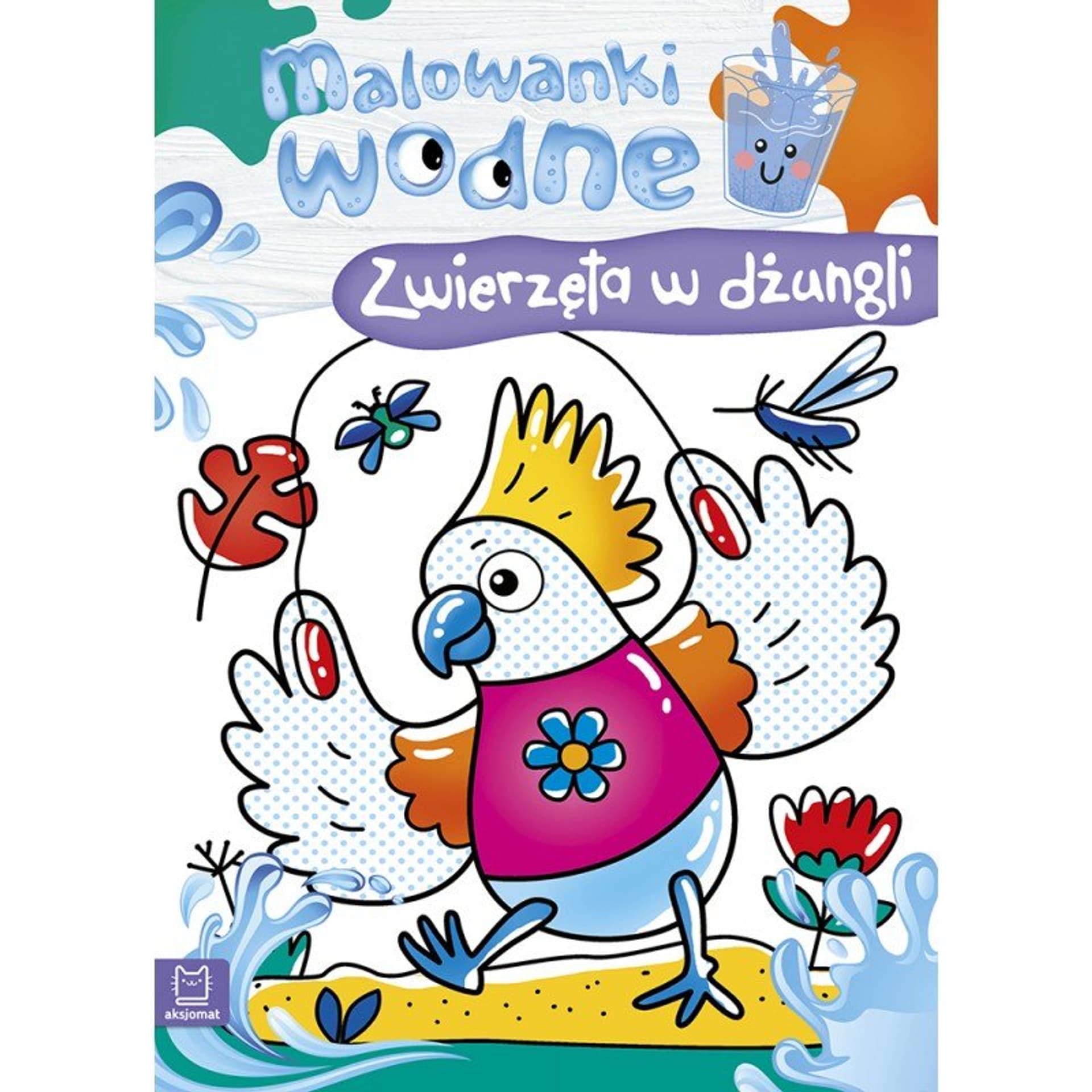 

Malow. wodne zwierz. w dżungli