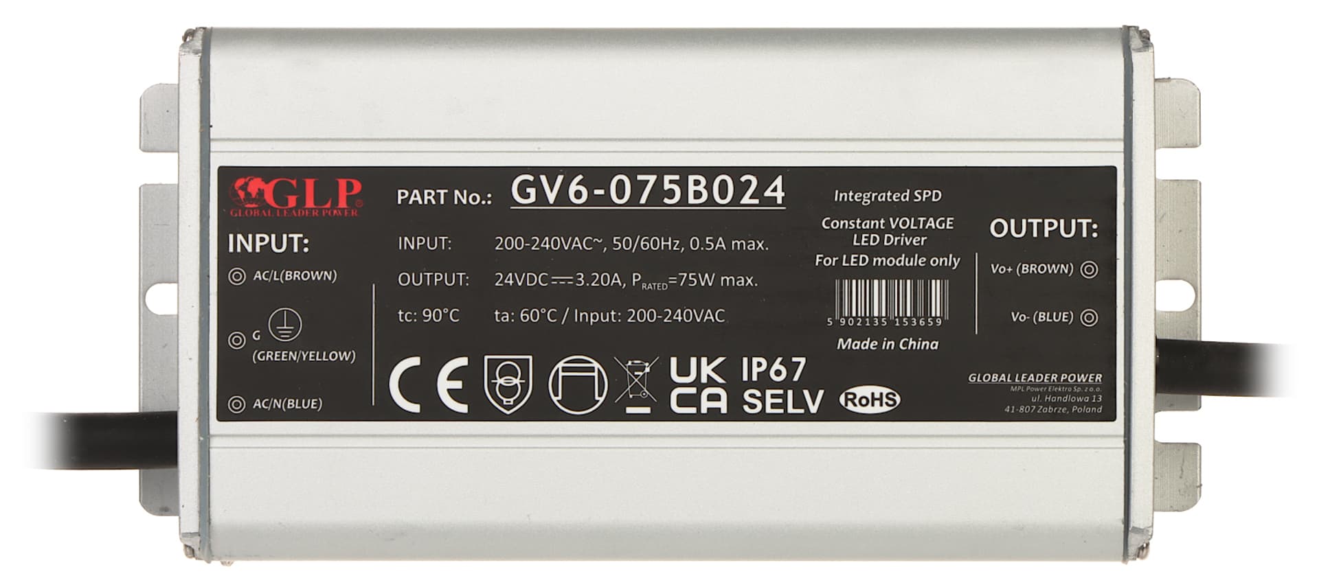 

ZASILACZ IMPULSOWY GV6-24V/3.2A