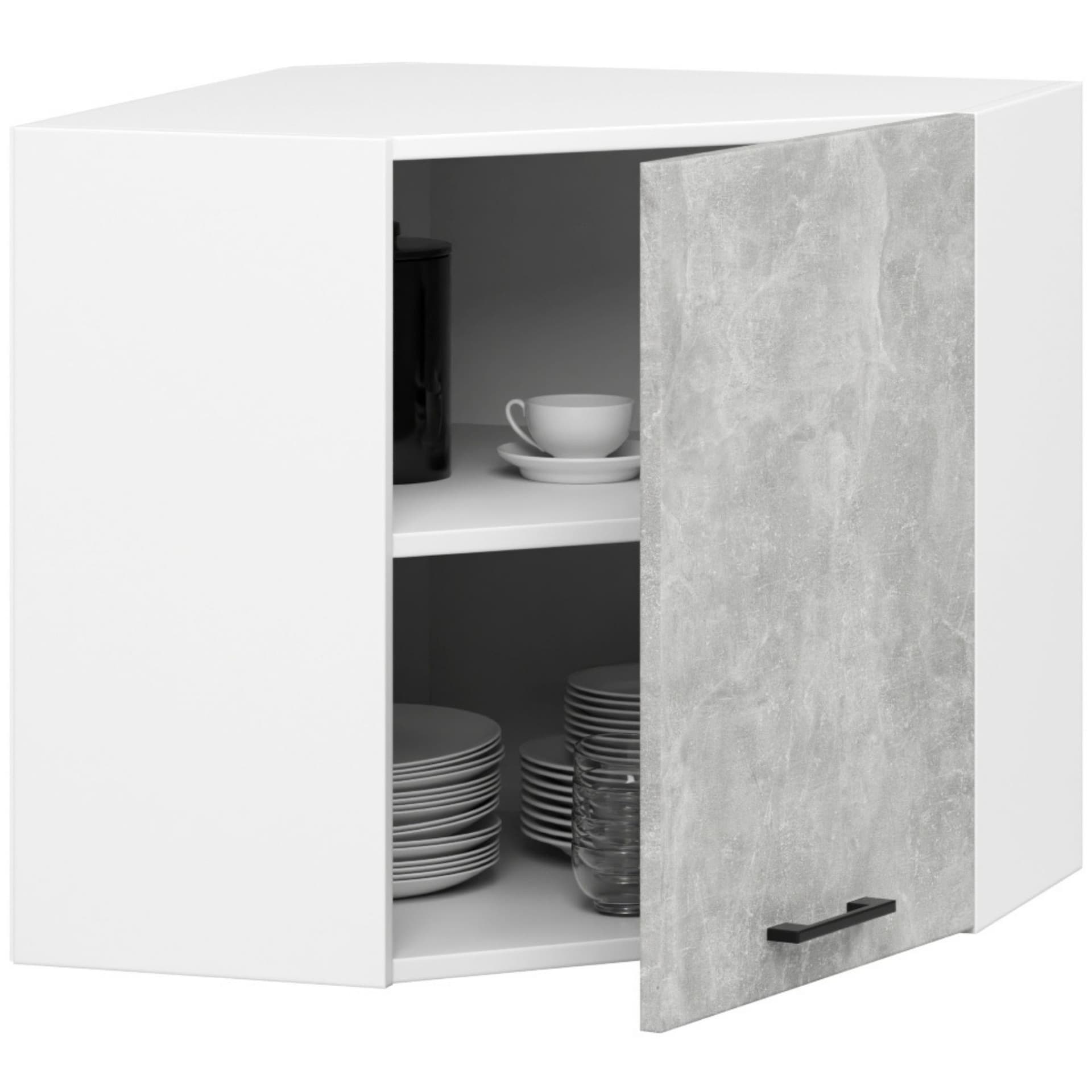 

Szafka OLIWIA W60/60N H580 BIAŁA / BETON