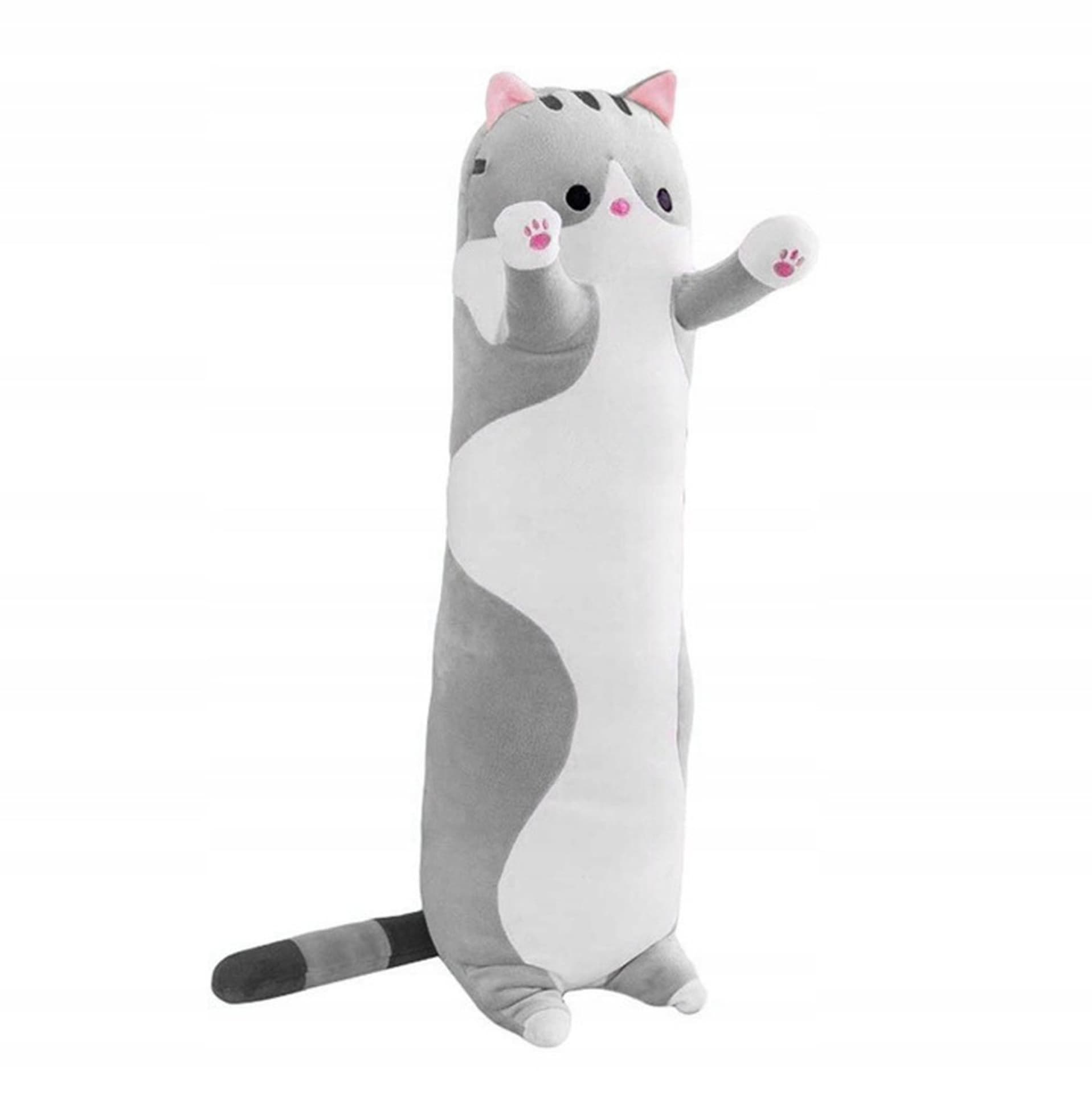 

MASKOTKA PLUSZAK PODUSZKA SIWY KOT DŁUGI 70 cm