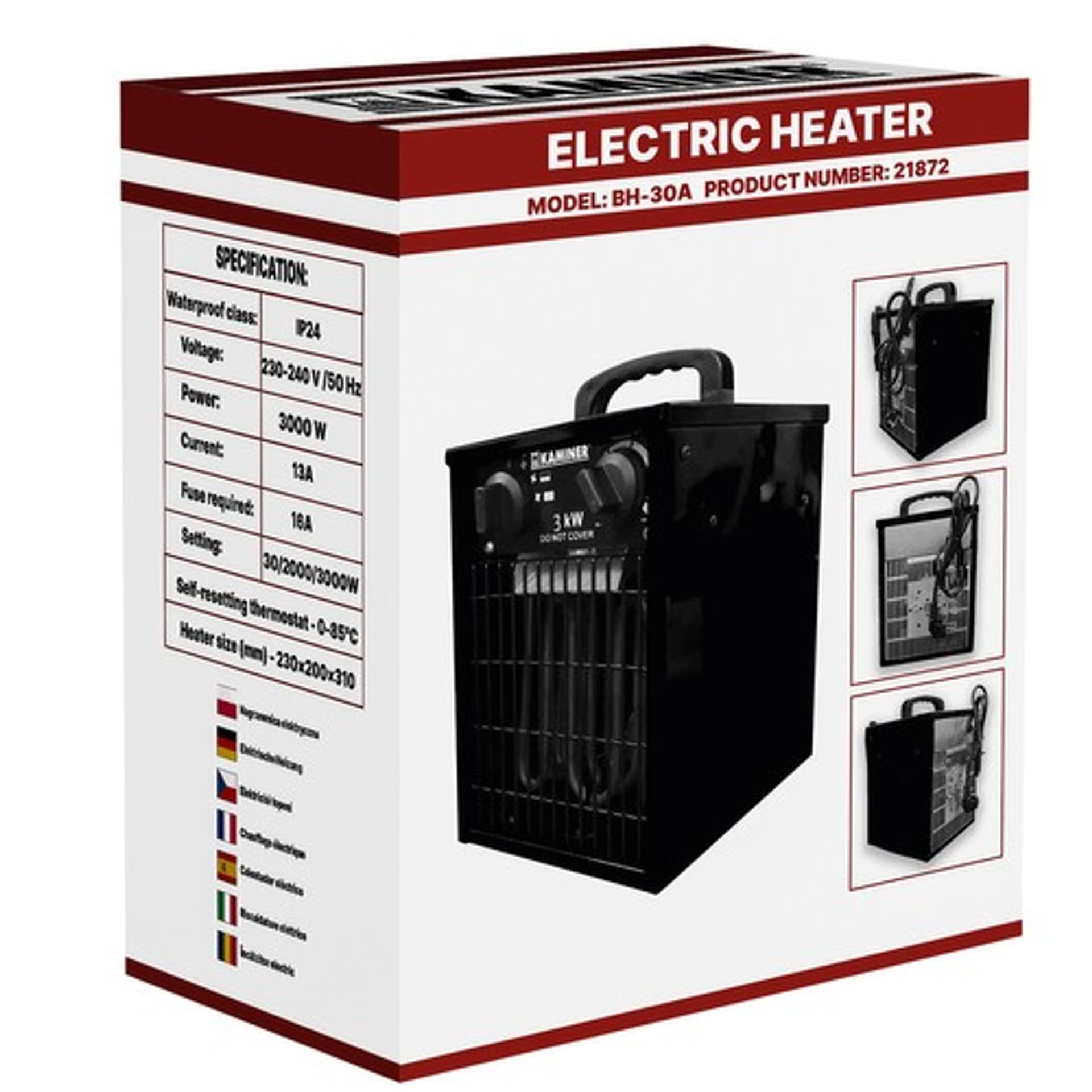

Nagrzewnica elektryczna- farelka Kaminer 21872