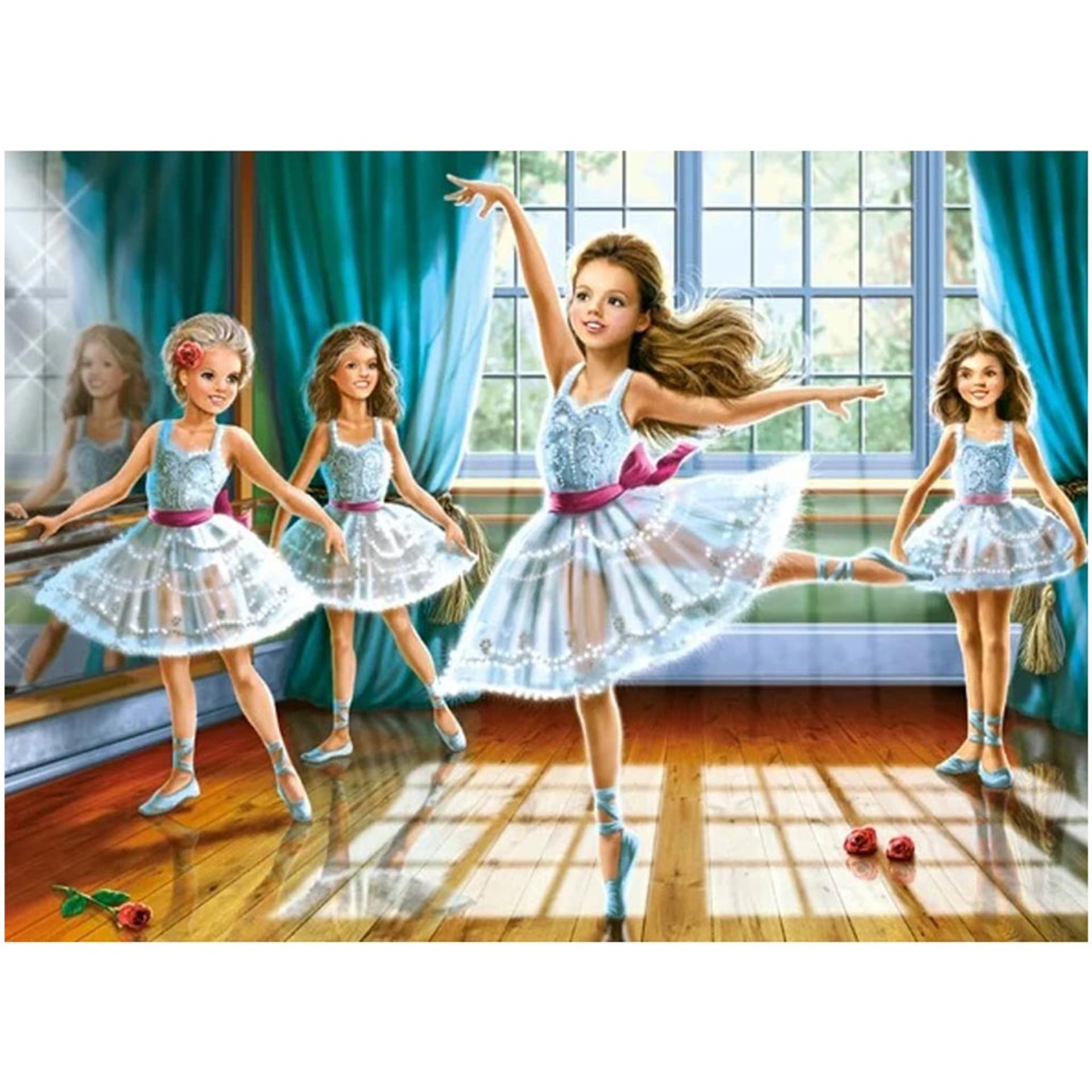 

CASTORLAND Puzzle układanka 260 elementów Little Ballerinas - Baletnice 8+