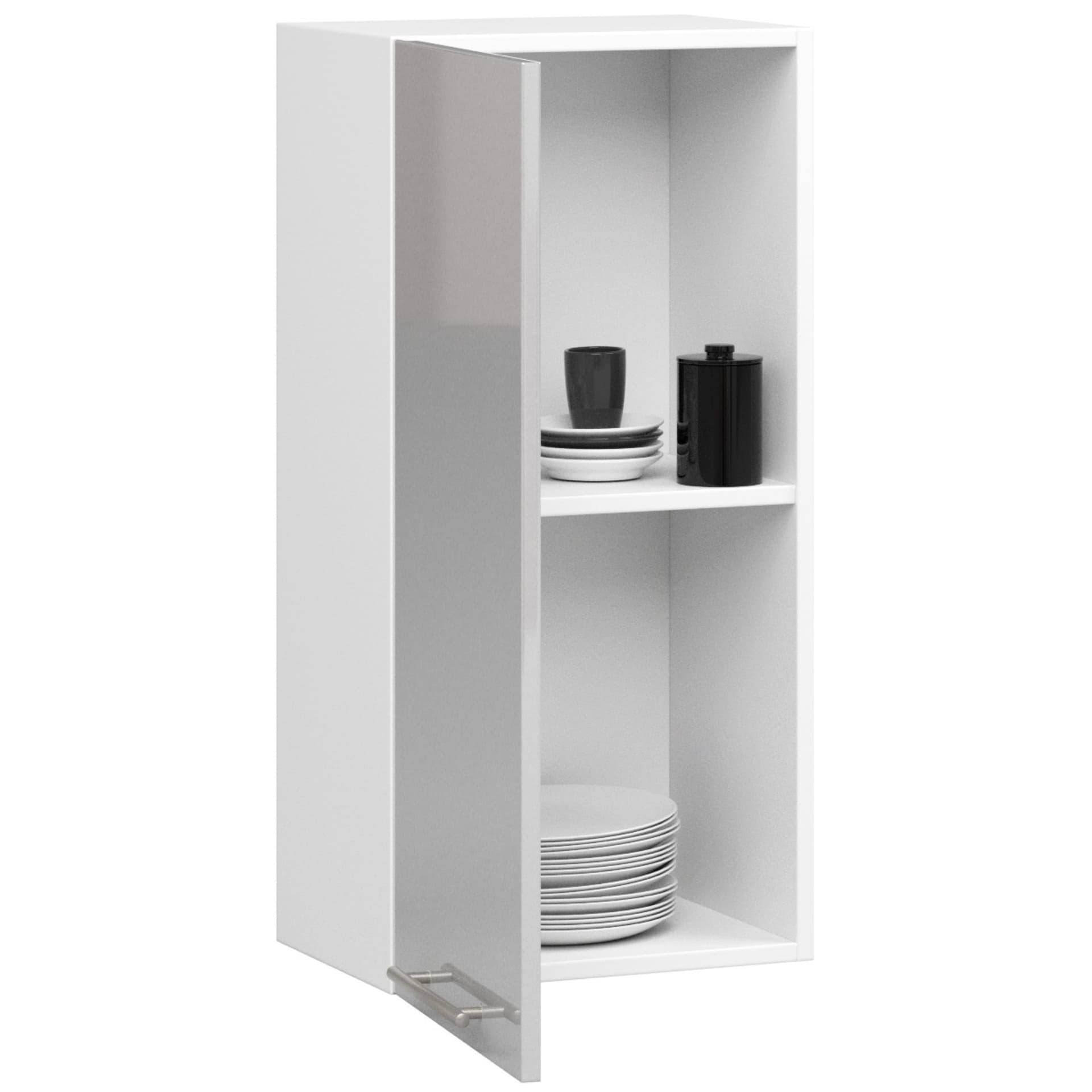 

WISZĄCA SZAFKA KUCHENNA OLIWIA W 40cm BIAŁA-METALIK POŁYSK H720