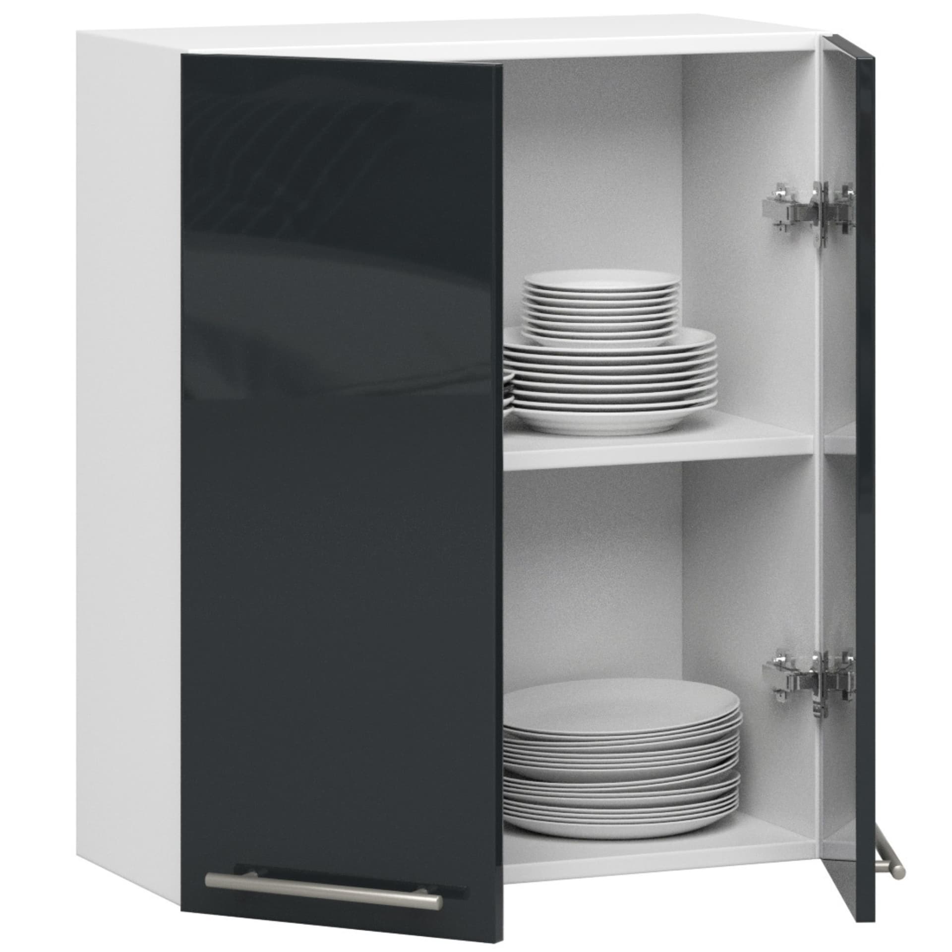 

WISZĄCA SZAFKA KUCHENNA OLIWIA W 60cm BIAŁA-GRAFIT POŁYSK H720