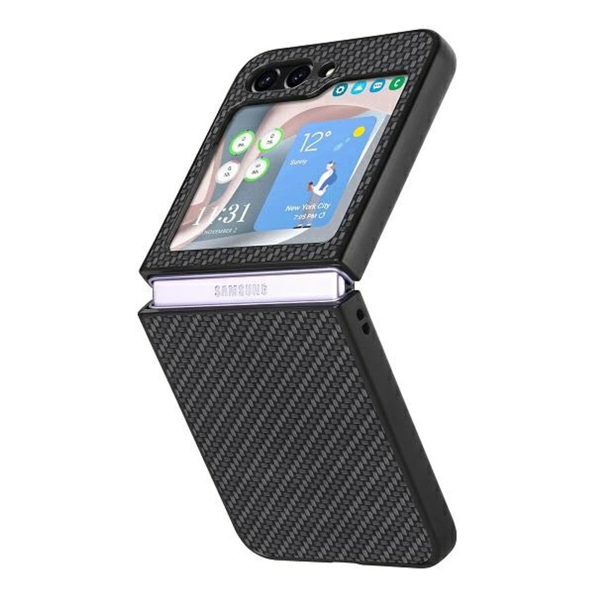 

Beline Etui Carbon Case Sam Z Flip5 F731 czarny/black