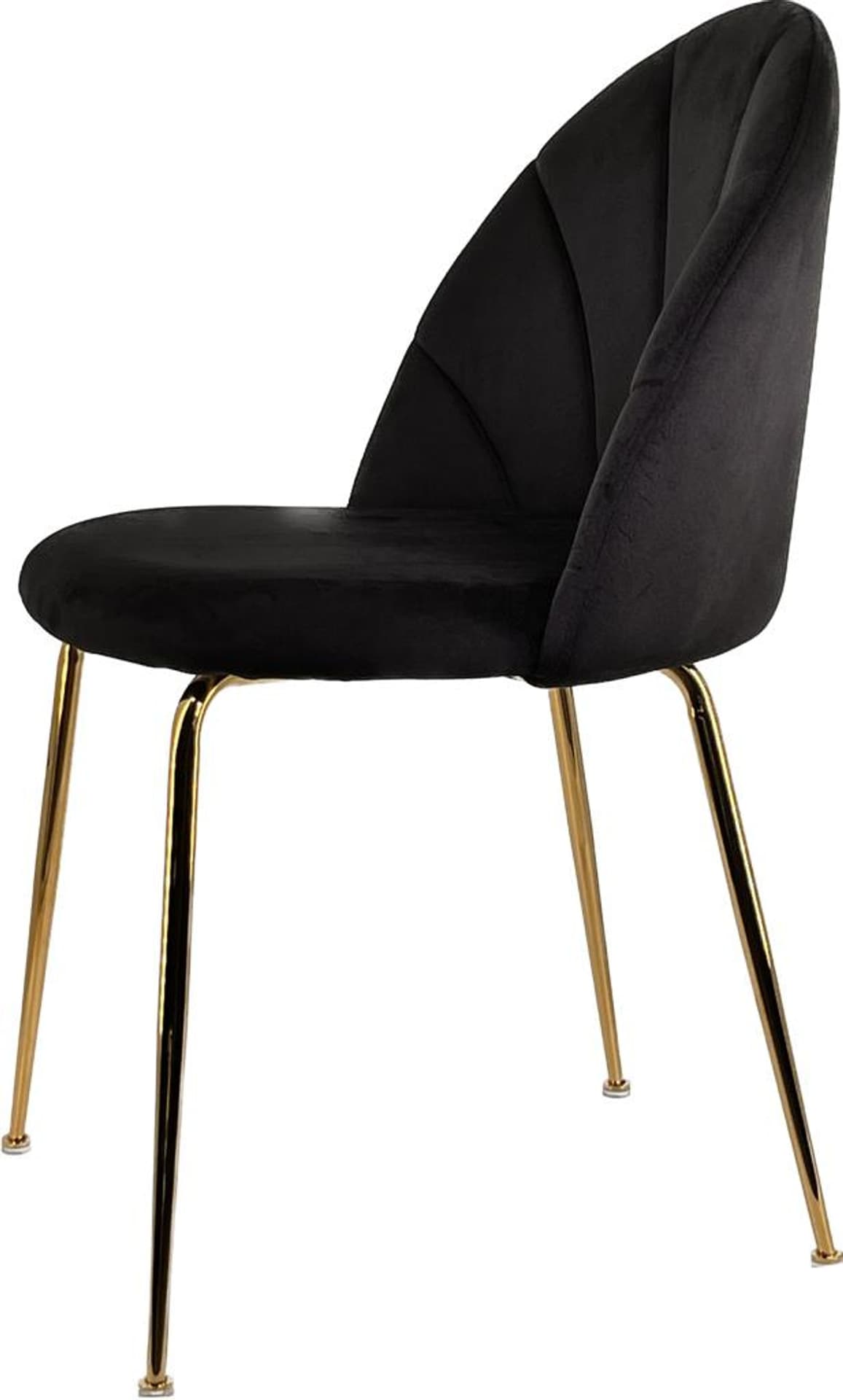 

Krzesło tapicerowane CAMILA BLACK VELVET GOLD
