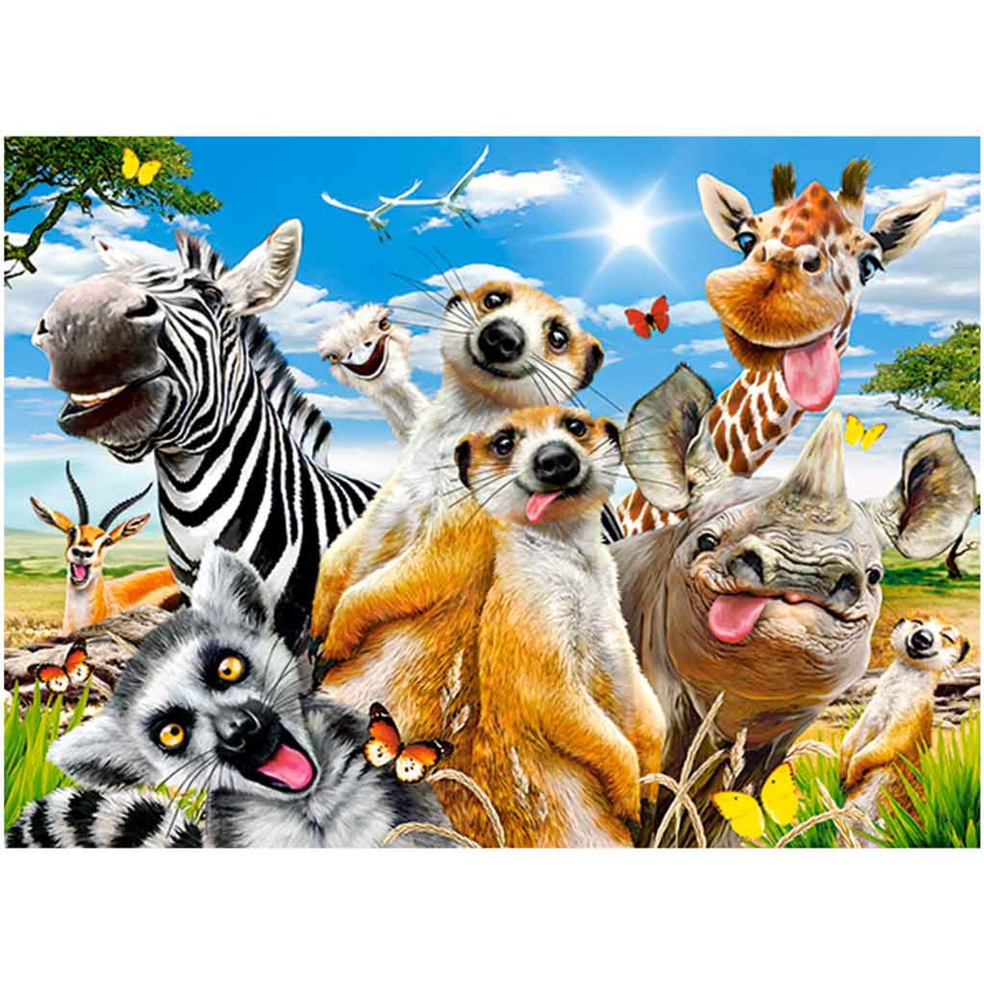 

CASTORLAND Puzzle układanka 260 elementów African Selfie - Afrykańskie zwierzęta 8+