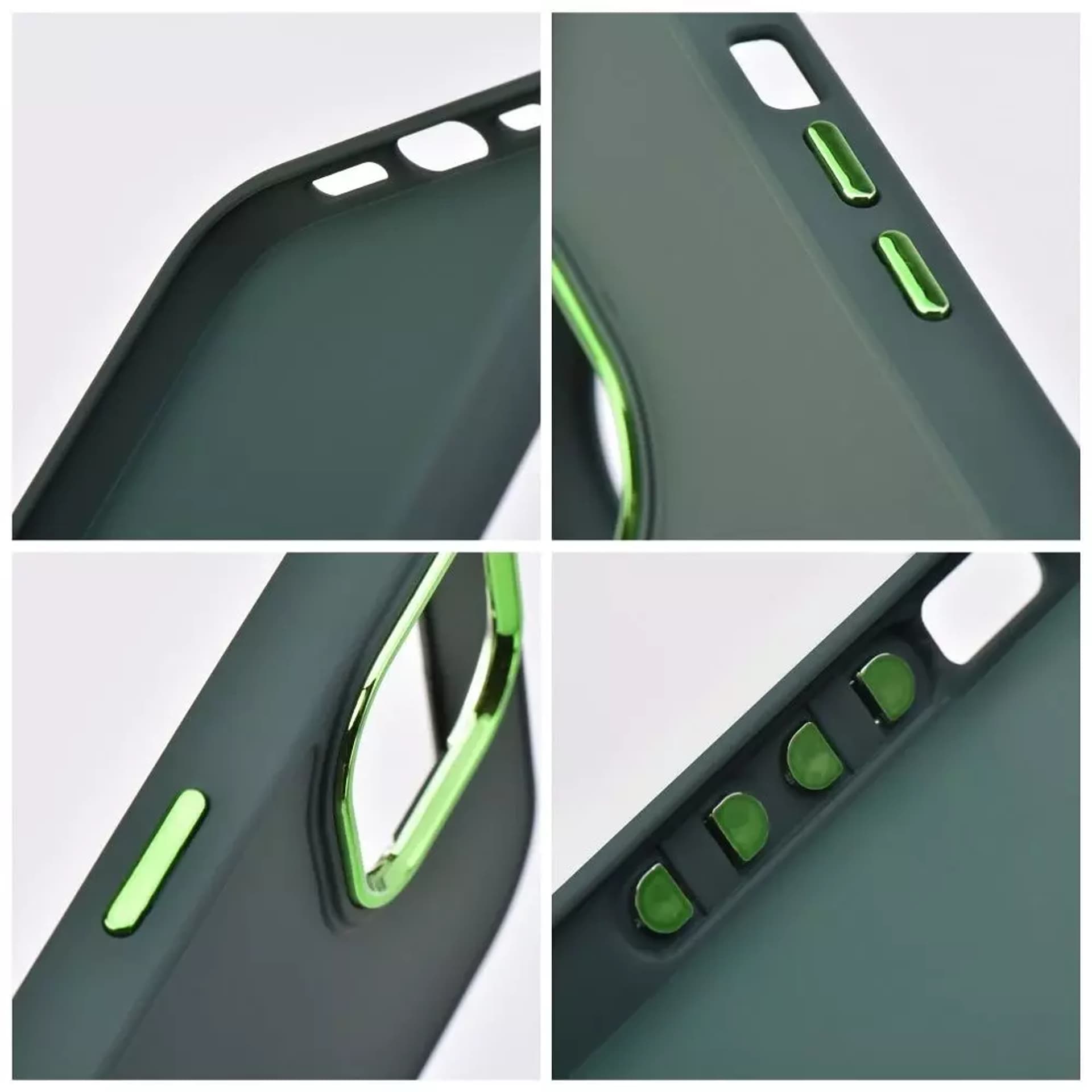 

Etui obudowa ochronna Futerał FRAME do iPhone 15 Pro Max zielony