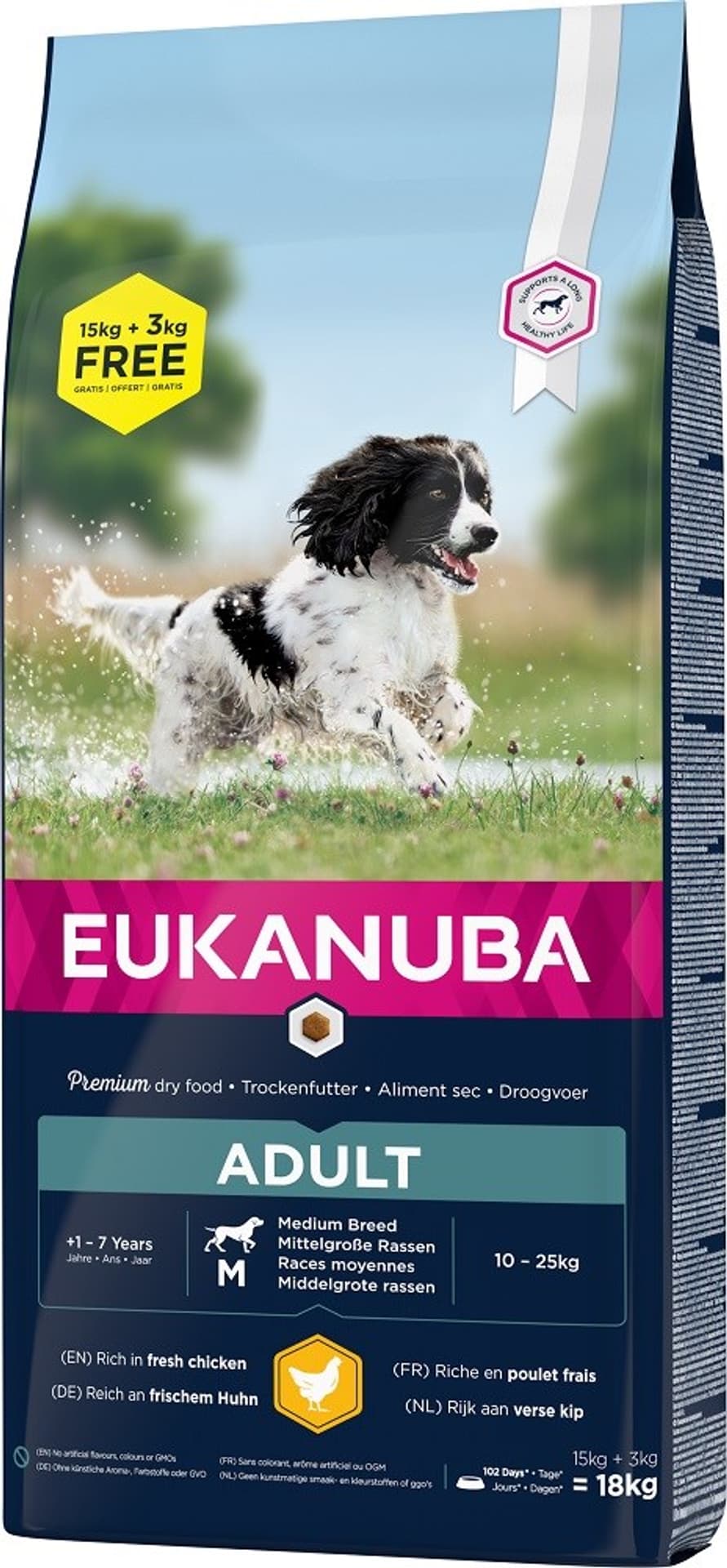 

EUKANUBA Adult Medium Breed Chicken 18kg