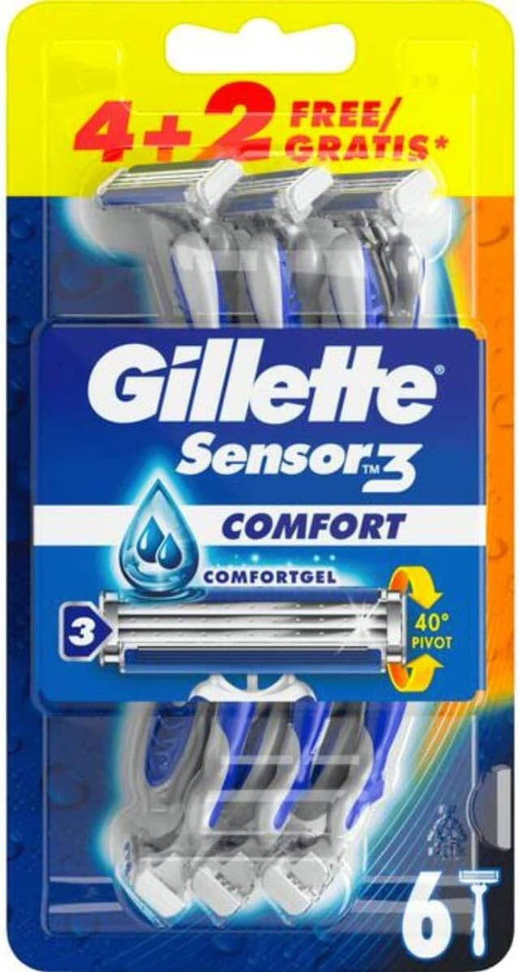 

Gillette Sensor 3 Comfort Maszynka Jednorazowa 6 szt.