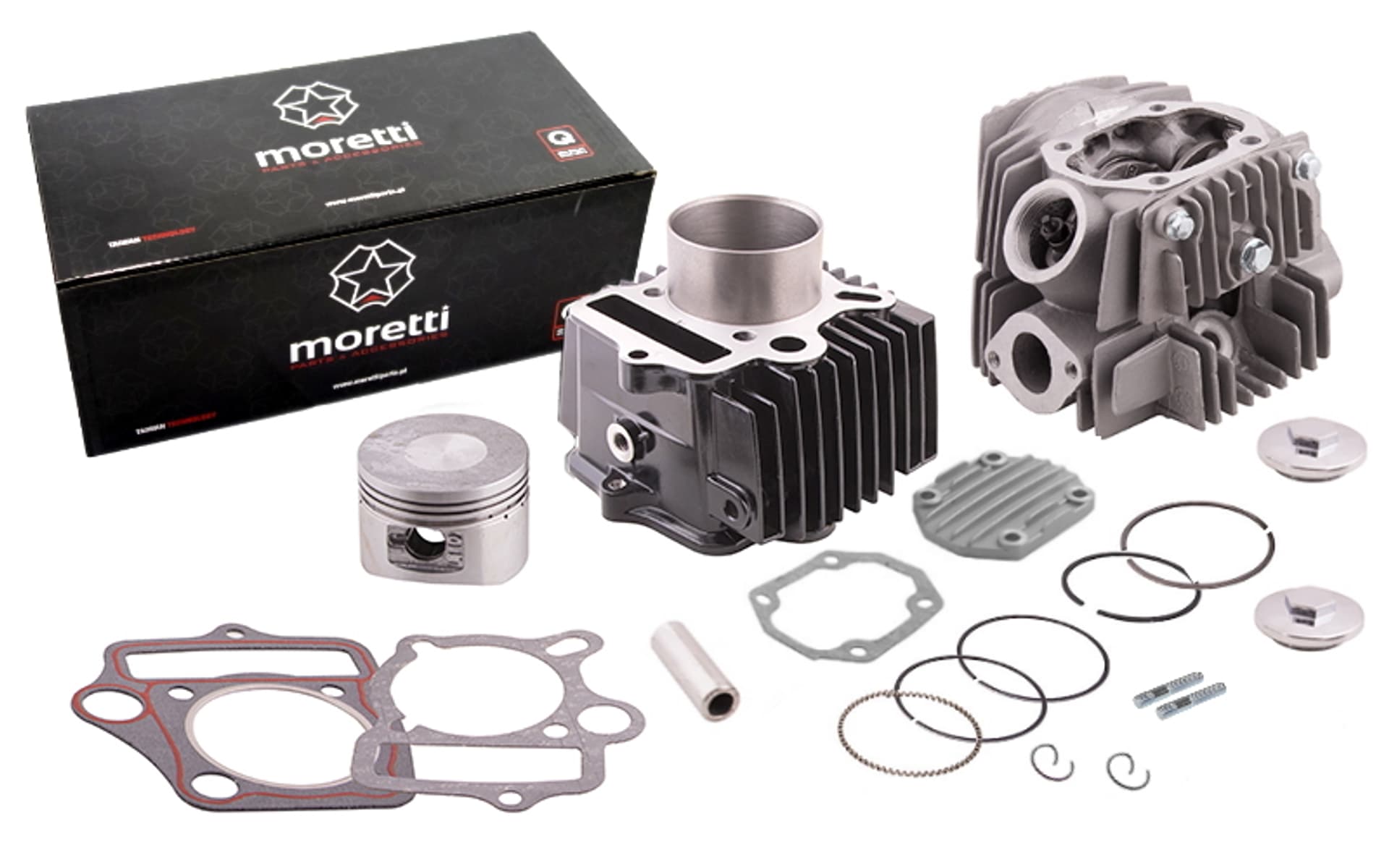

Cylinder i głowica Moretti do motoroweru 4T 110cc 152FMB